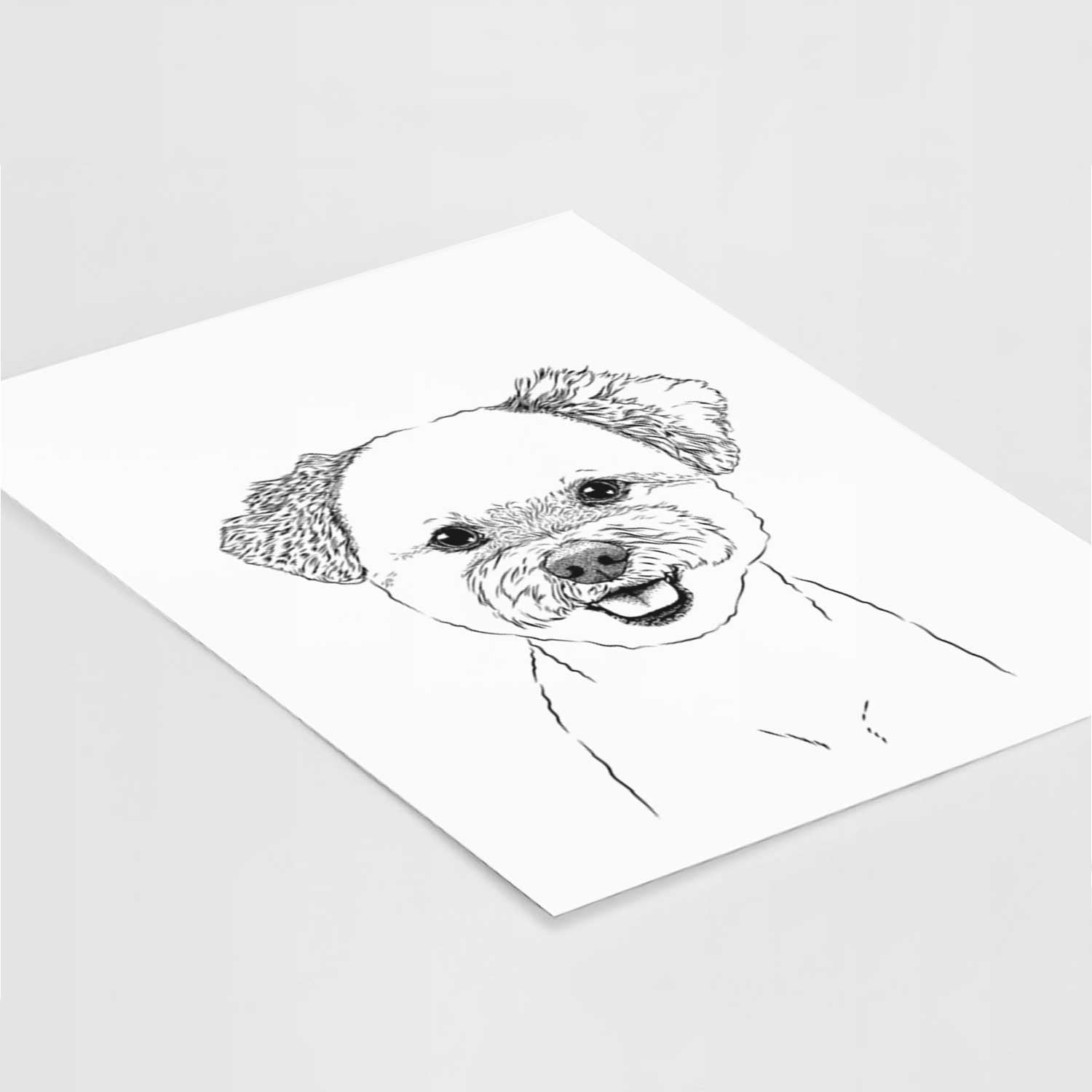 Chippy the Mixed Breed Art Print