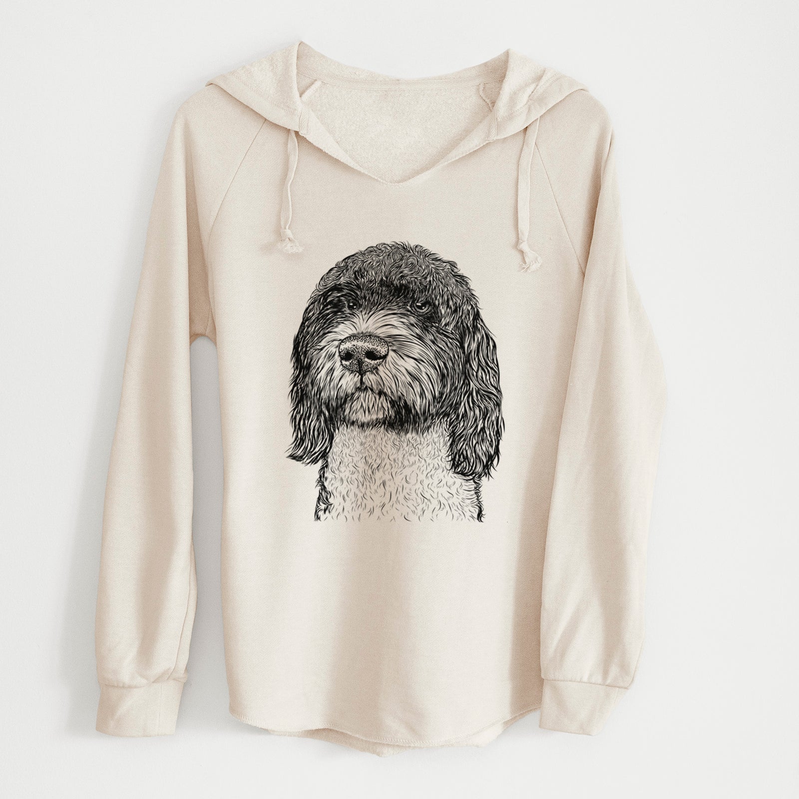 Bare Chris the Portuguese Water Dog - Cali Wave Hooded Sweatshirt