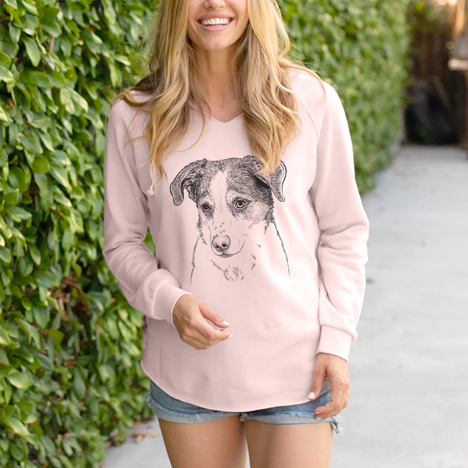 Bare Coco the Beagle Mix - Cali Wave Hooded Sweatshirt