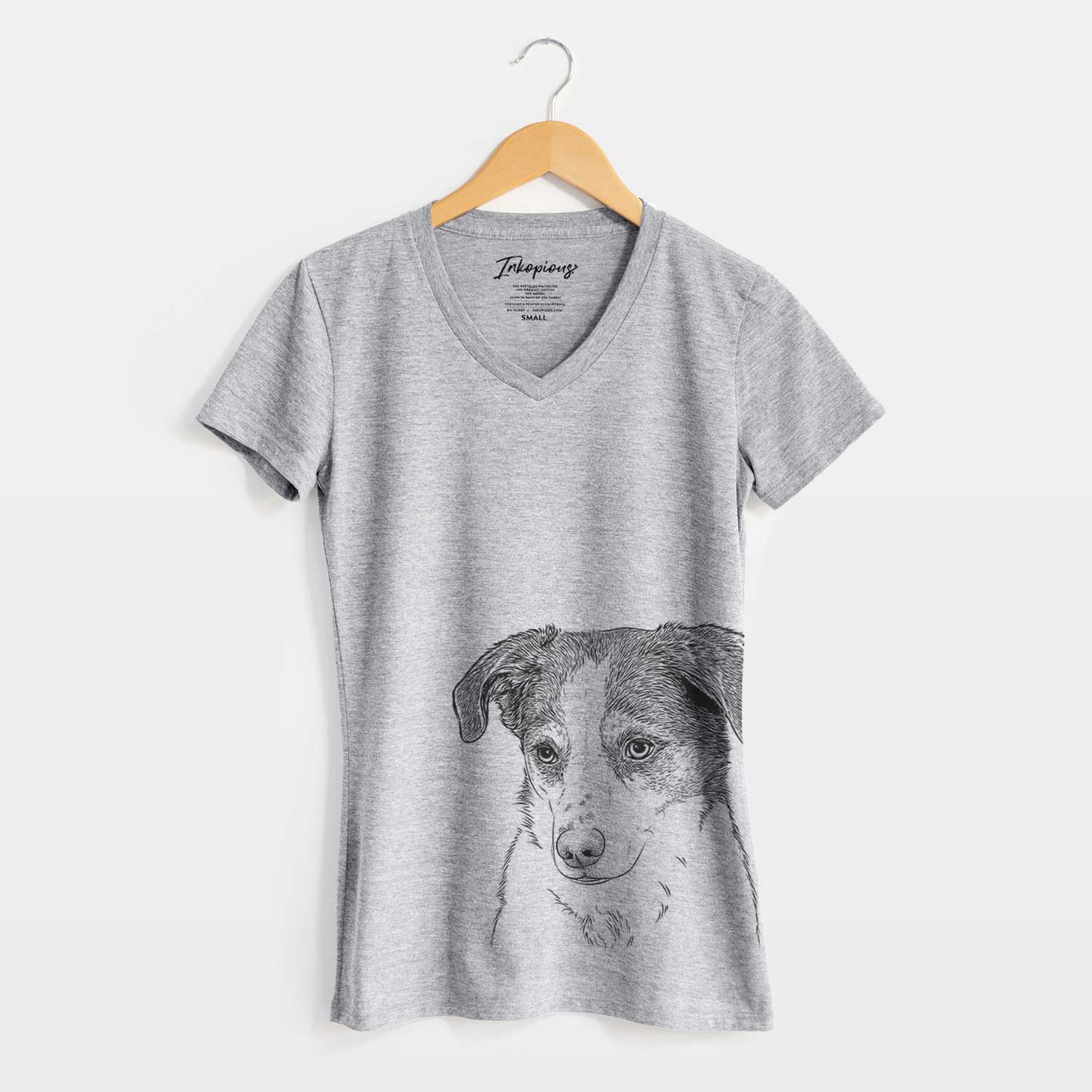 Bare Coco the Beagle Mix - Women's V-neck Shirt