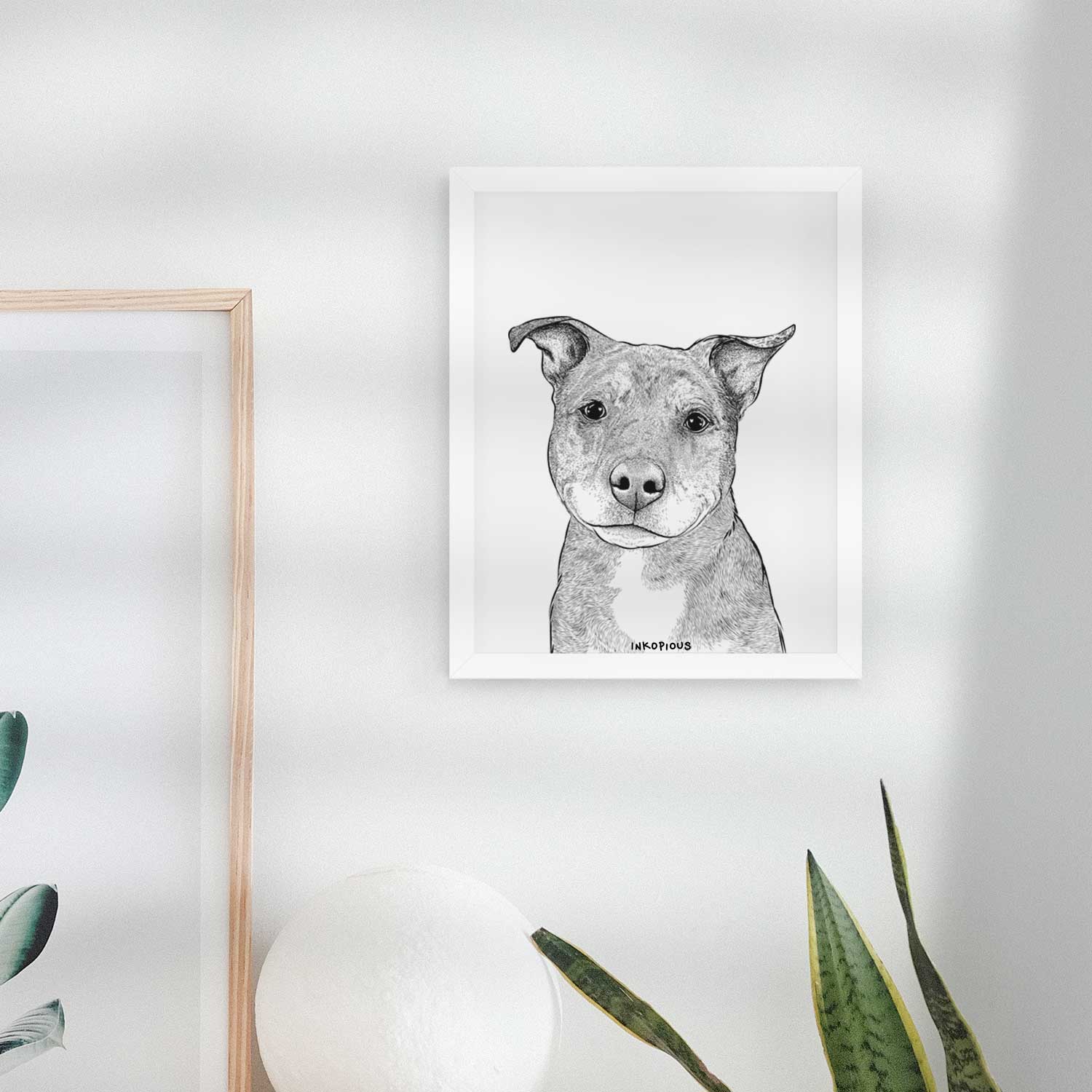 Cody the Catahoula Mix Art Print