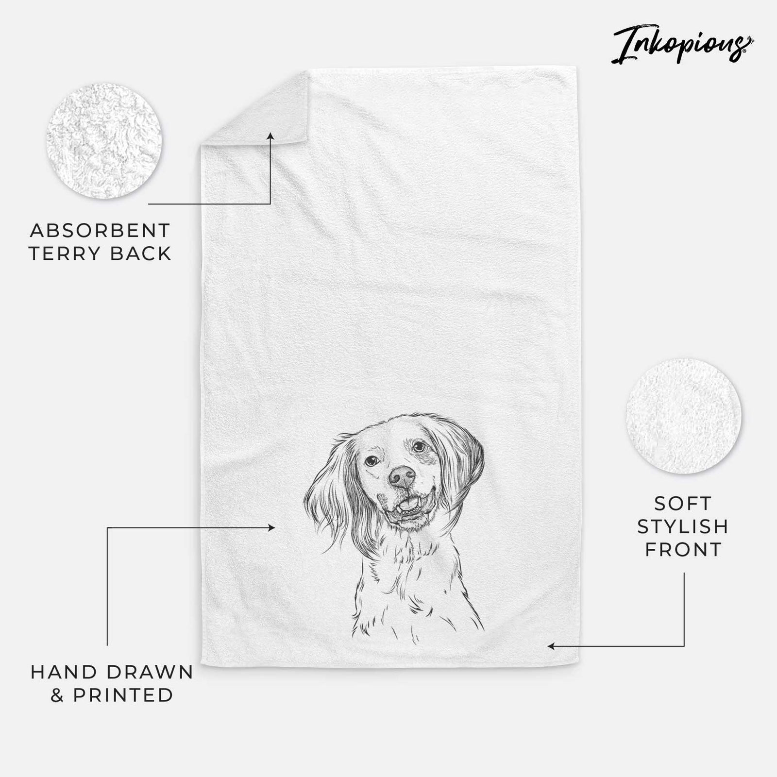 Cooper the English Setter Decorative Hand Towel