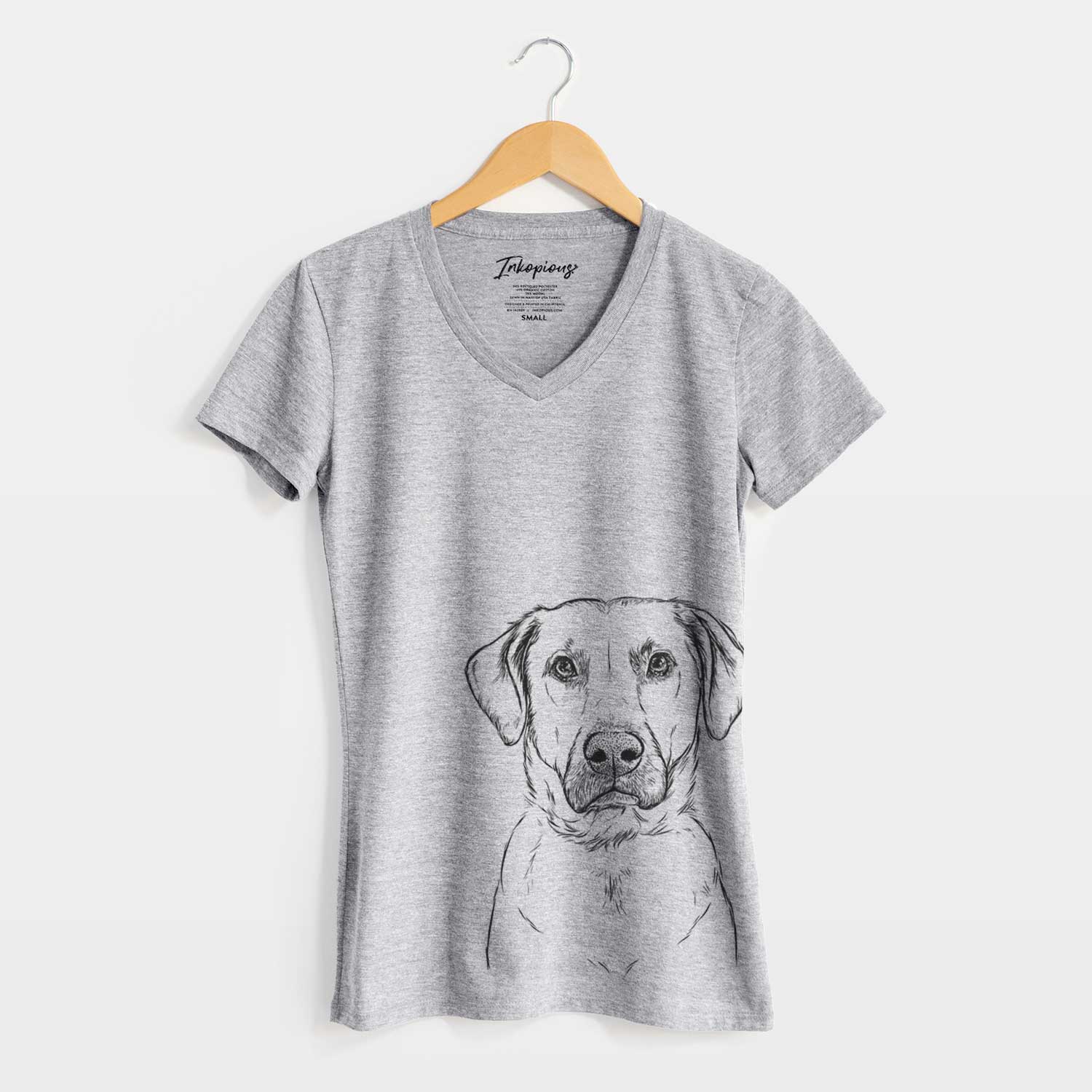 Bare Cooper Griffin the Mixed Breed - Women's V-neck Shirt