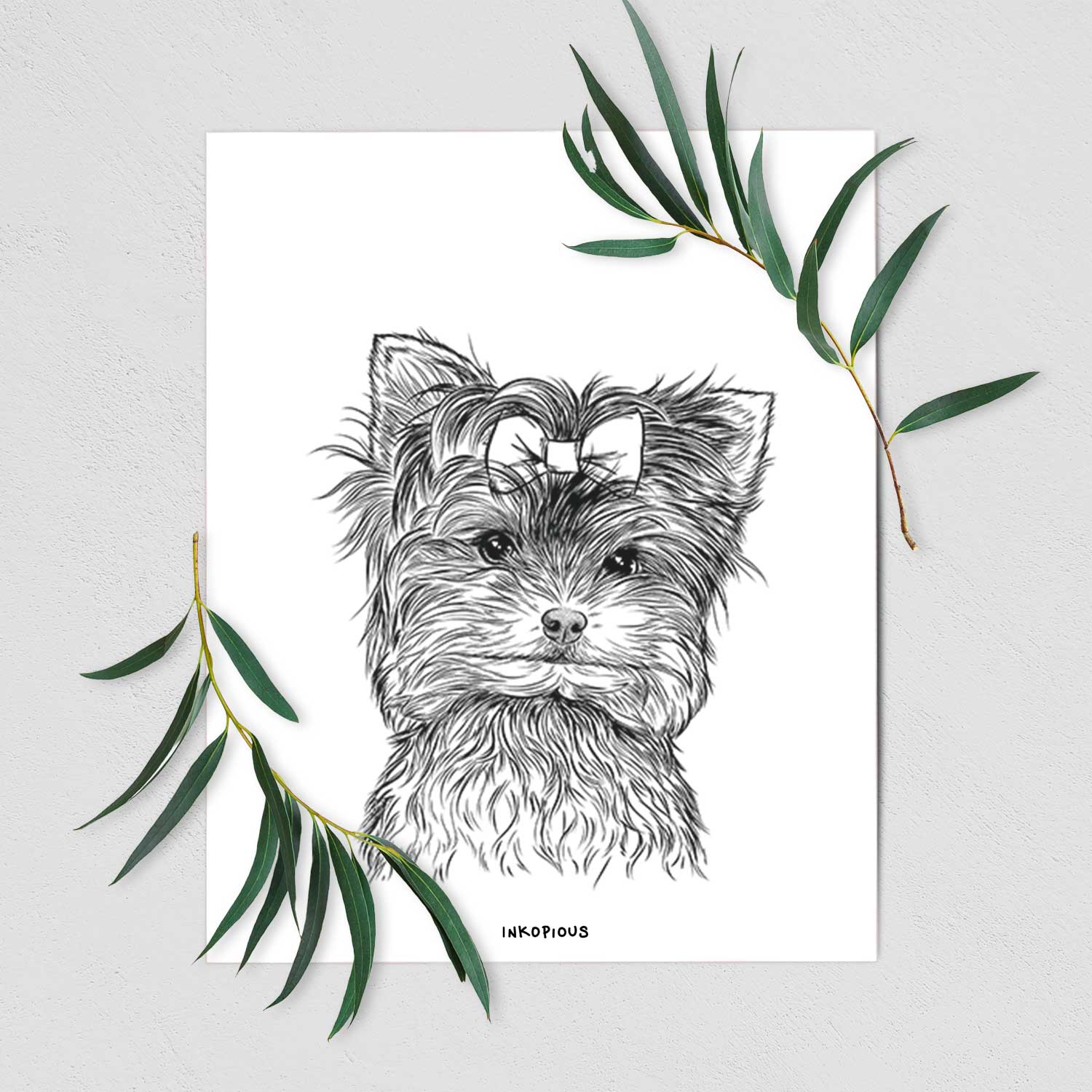 Cricket the Biewer Terrier Art Print