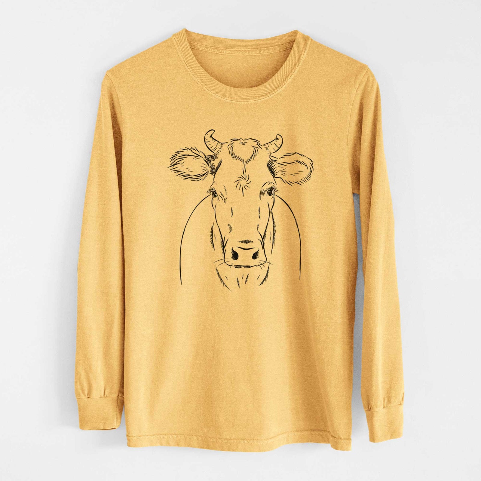 Bare Cruz the Cow - Heavyweight 100% Cotton Long Sleeve
