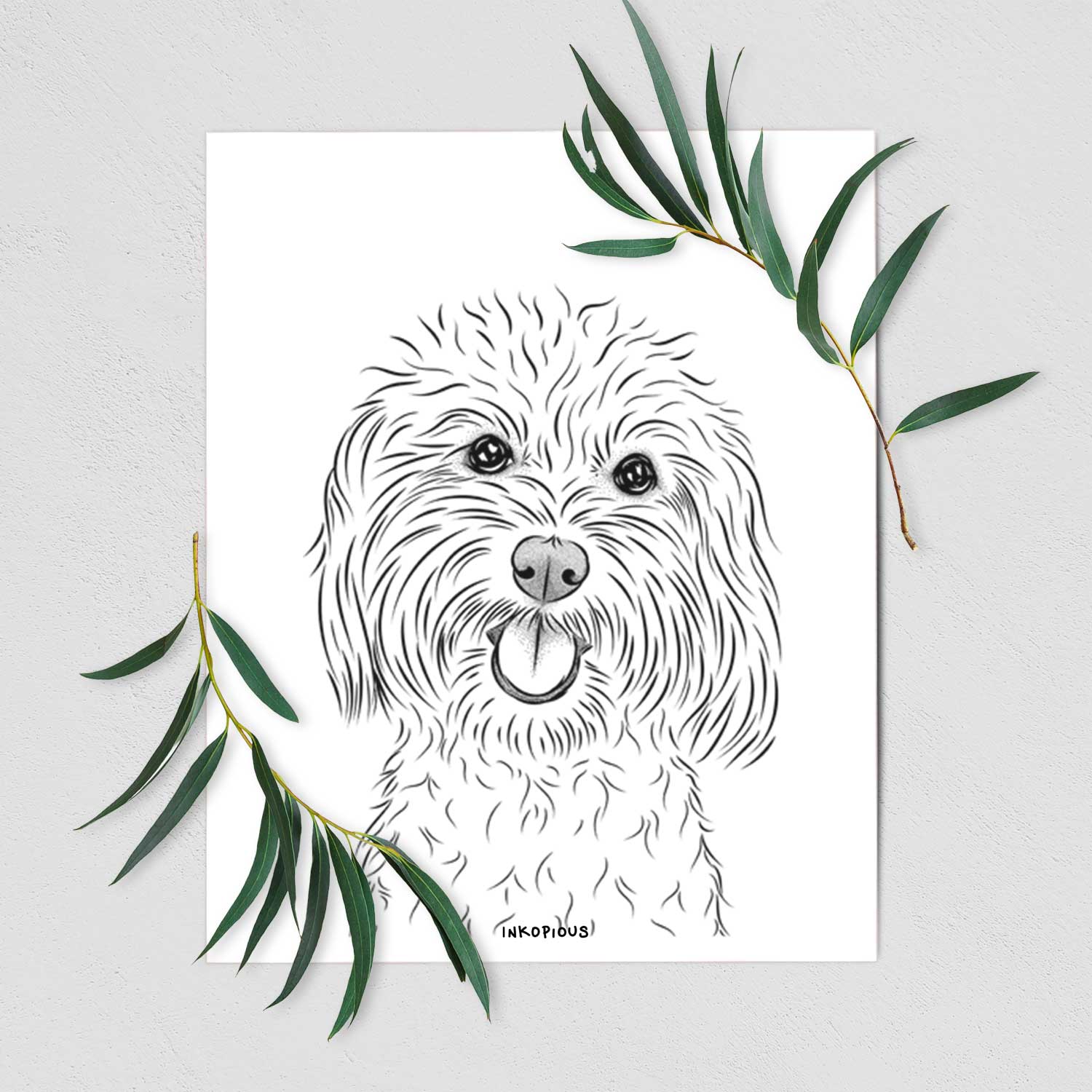 Cuddles the Coton de Tulear Art Print