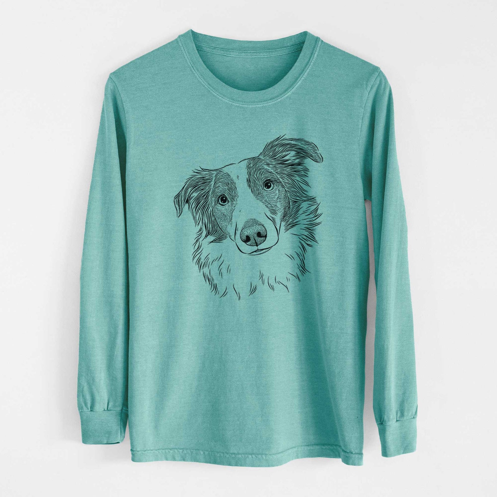 Bare Cyclone the Australian Shepherd - Heavyweight 100% Cotton Long Sleeve