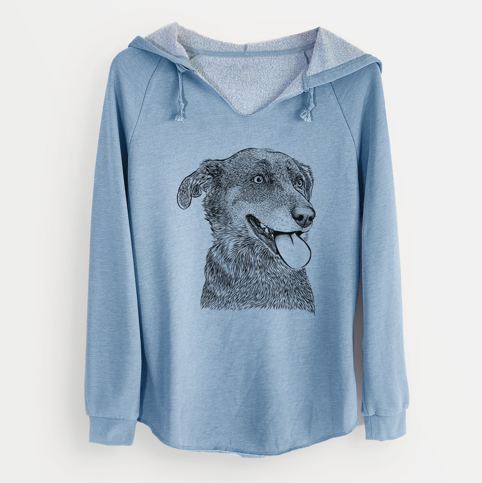 Bare Daisy the Australian Shepherd Mix - Cali Wave Hooded Sweatshirt