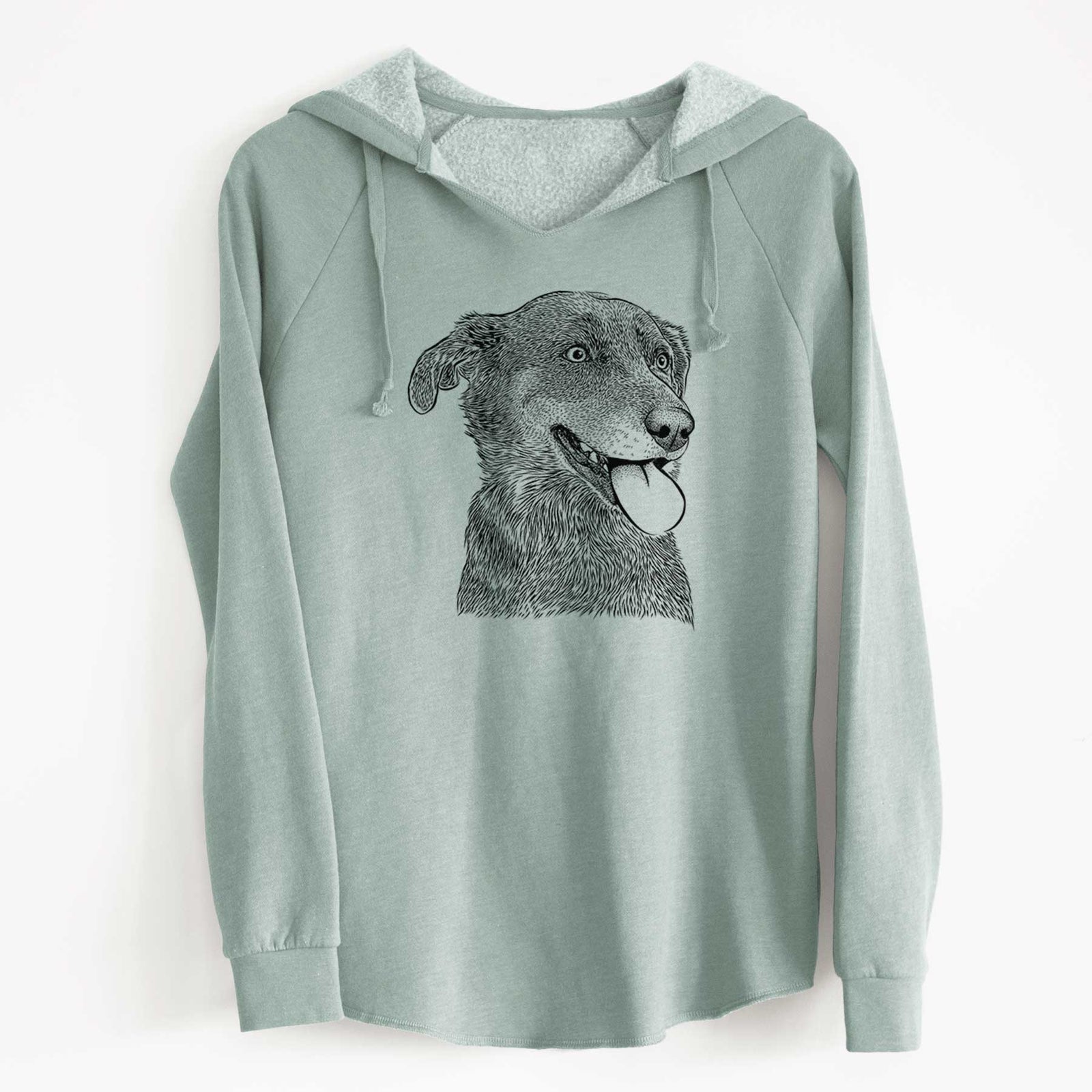 Bare Daisy the Australian Shepherd Mix - Cali Wave Hooded Sweatshirt