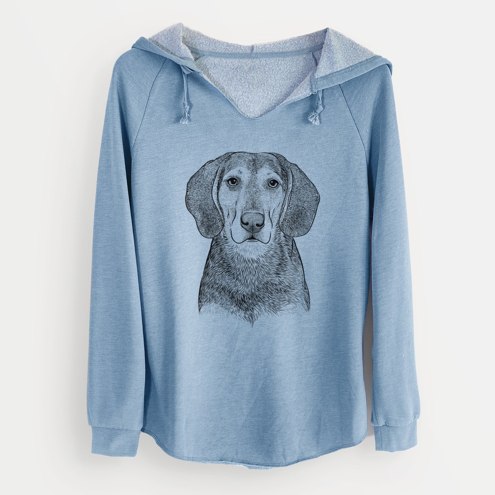 Bare Daisy the Hound Mix - Cali Wave Hooded Sweatshirt