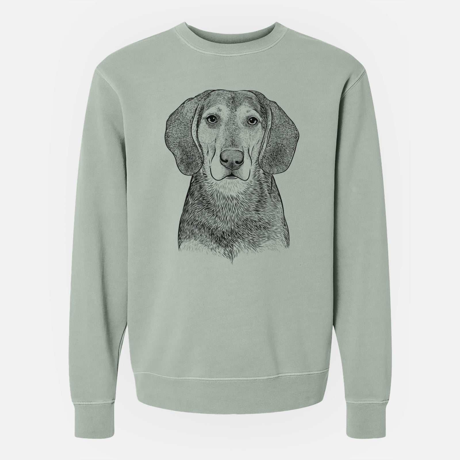 Bare Daisy the Hound Mix - Unisex Pigment Dyed Crew Sweatshirt