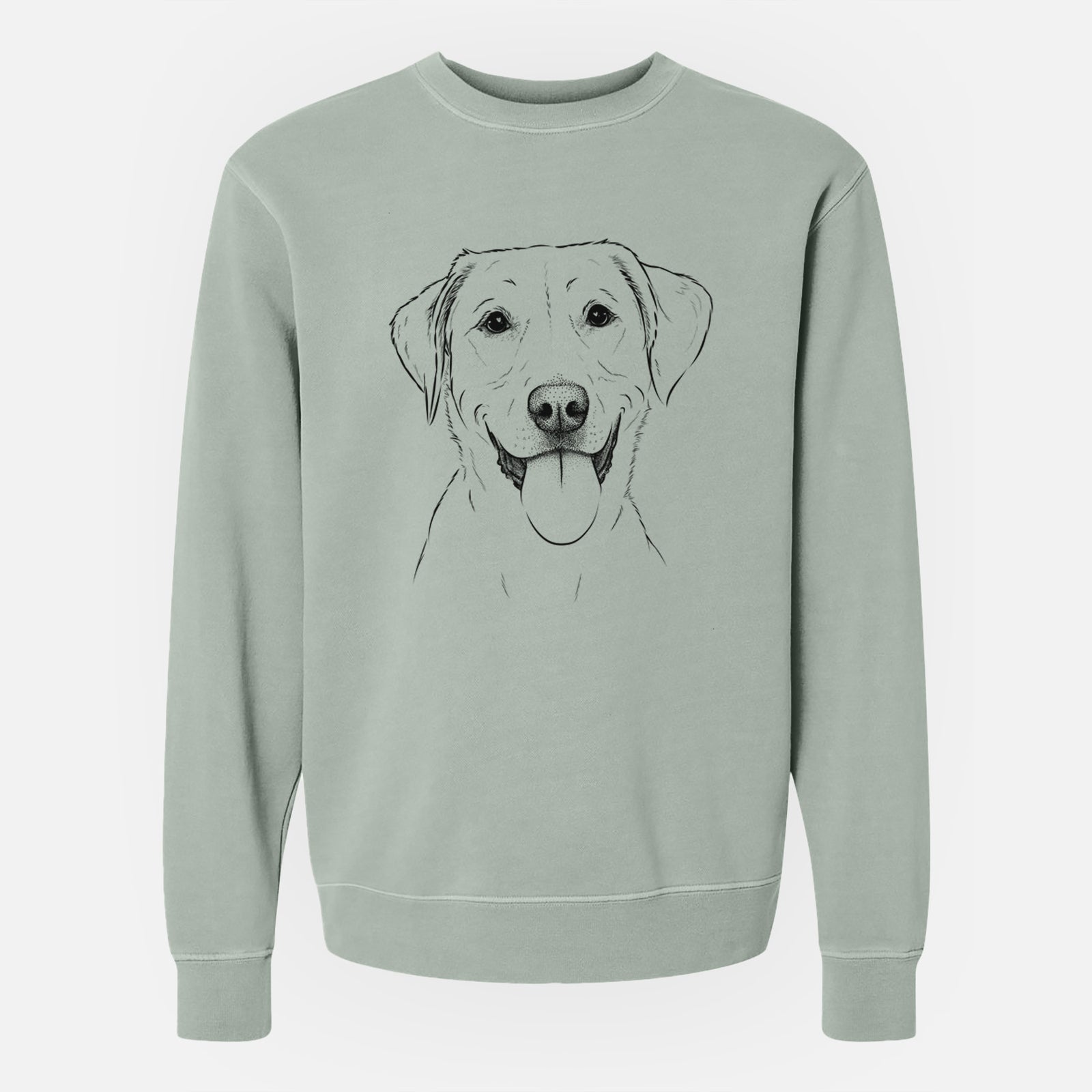 Bare Daisy the Labrador Retriever - Unisex Pigment Dyed Crew Sweatshirt