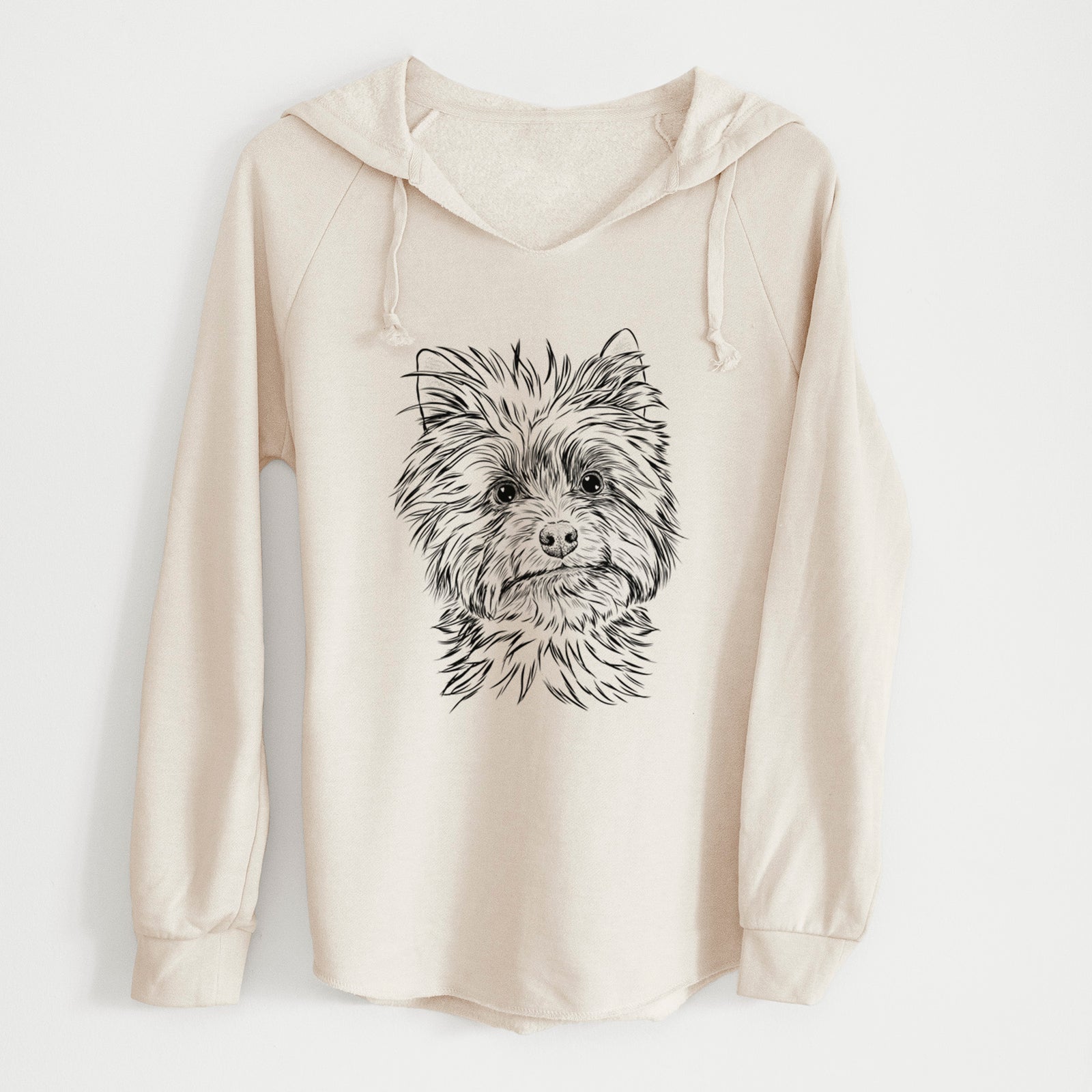 Bare Dakota the Yorkshire Terrier - Cali Wave Hooded Sweatshirt