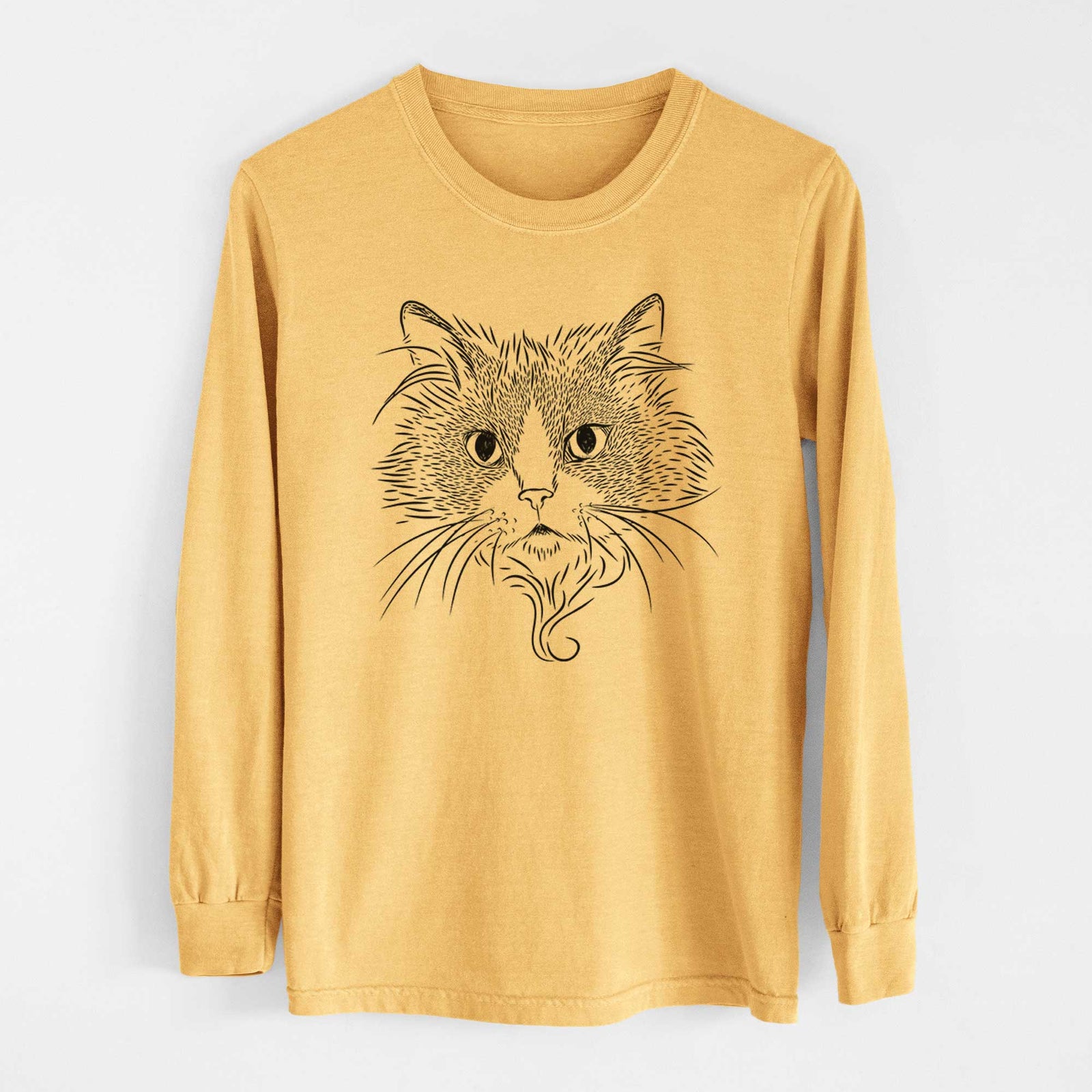 Bare Daniel the Ragdoll Cat - Heavyweight 100% Cotton Long Sleeve