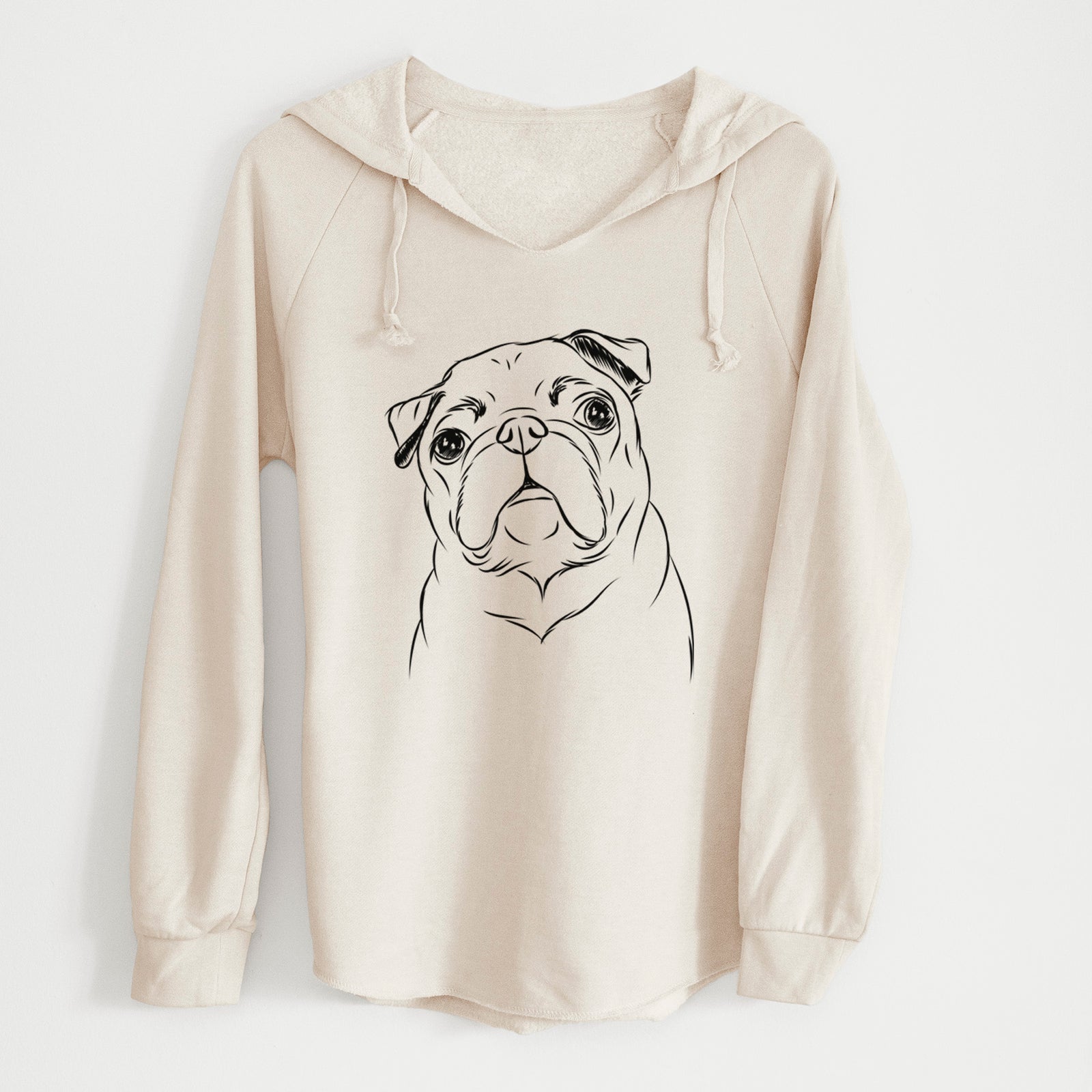 Bare Darling Chloe the Pug - Cali Wave Hooded Sweatshirt