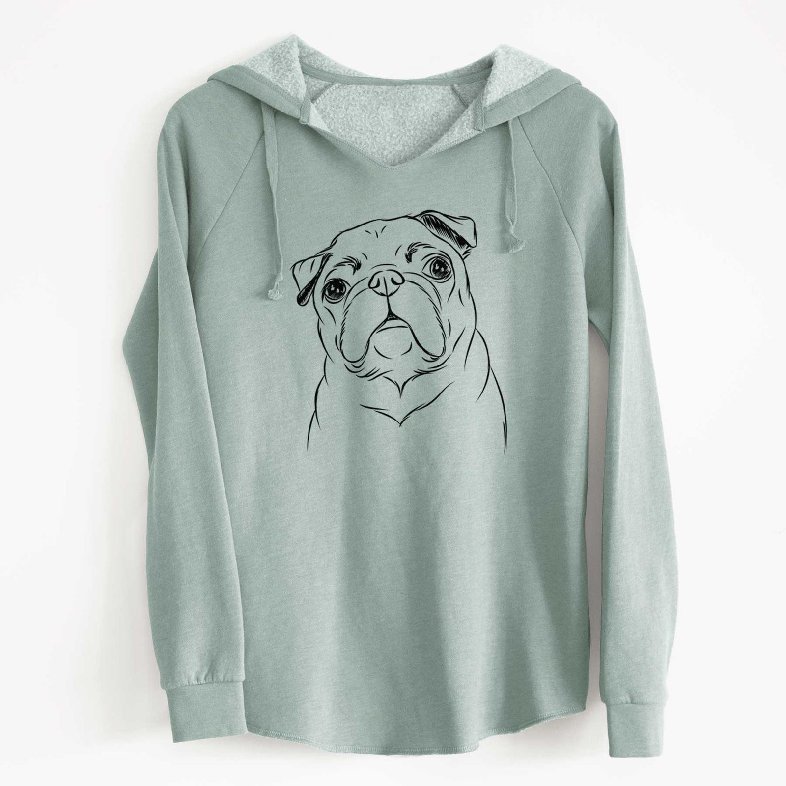 Bare Darling Chloe the Pug - Cali Wave Hooded Sweatshirt