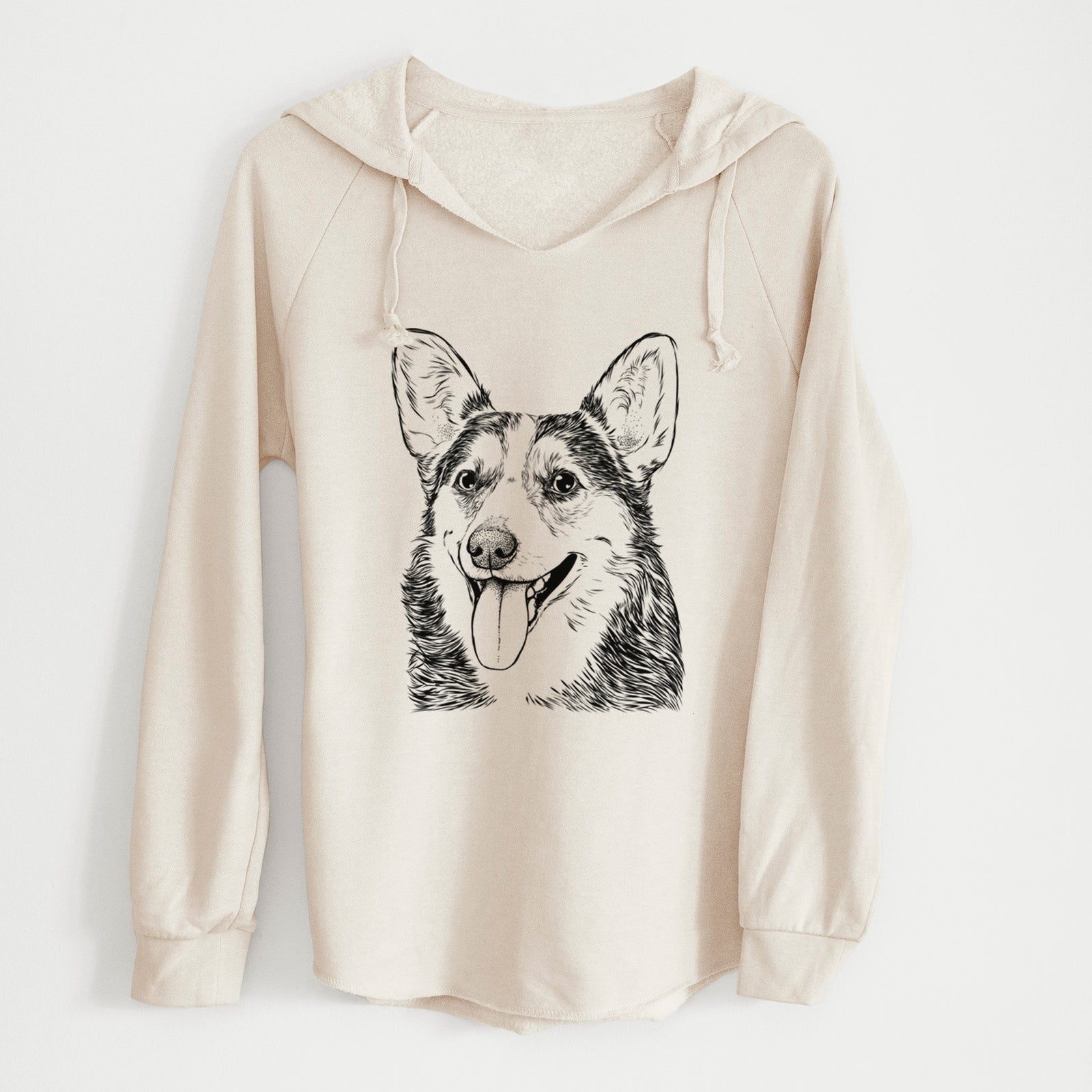 Bare Darma the Corgi - Cali Wave Hooded Sweatshirt