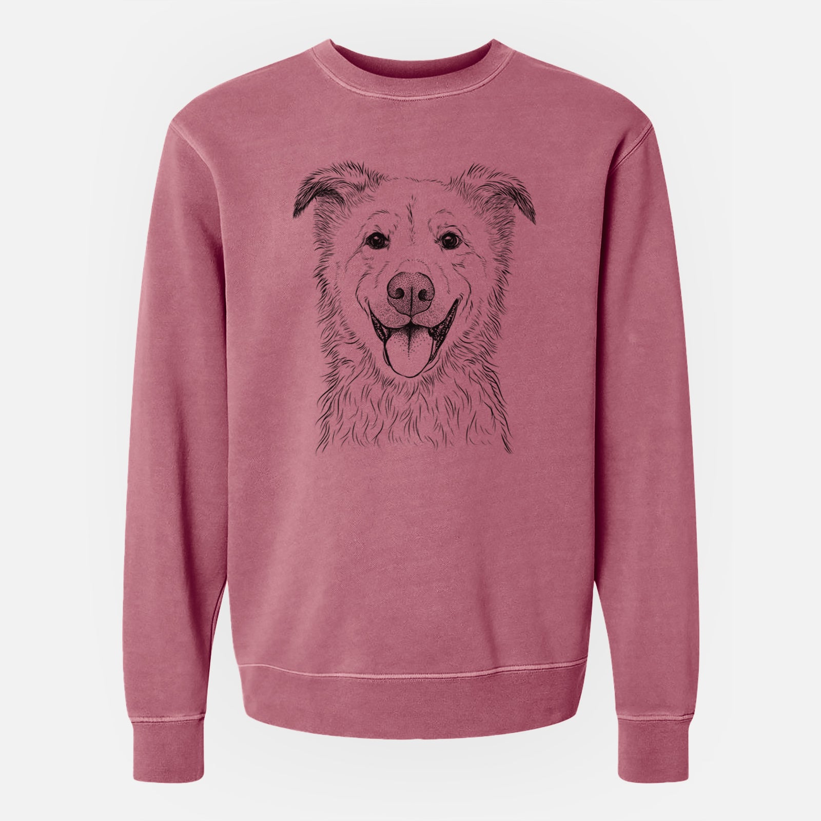 Bare Dawson the Mixed Breed - Unisex Pigment Dyed Crew Sweatshirt
