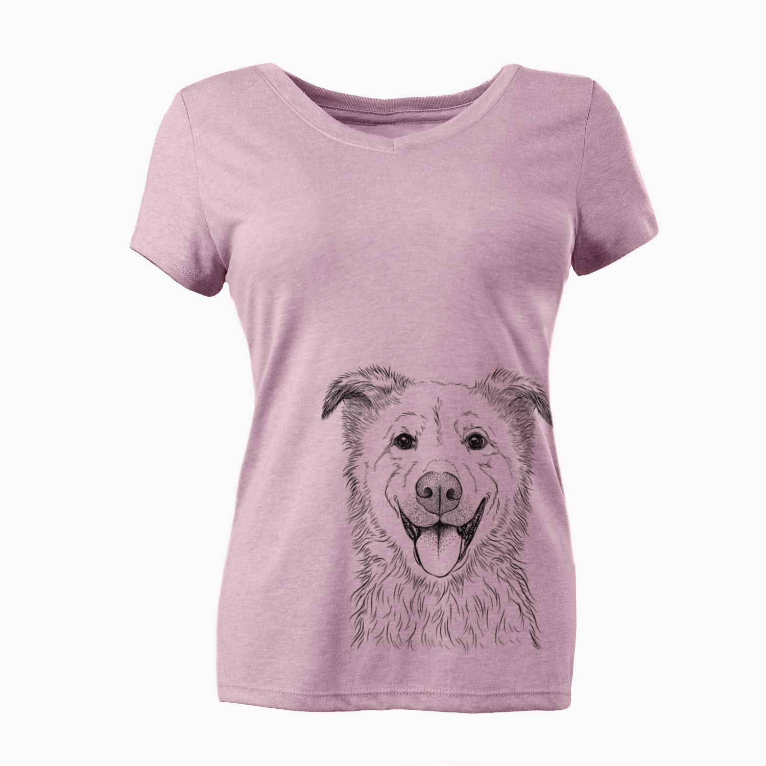Bare Dawson the Mixed Breed - Women's V-neck Shirt