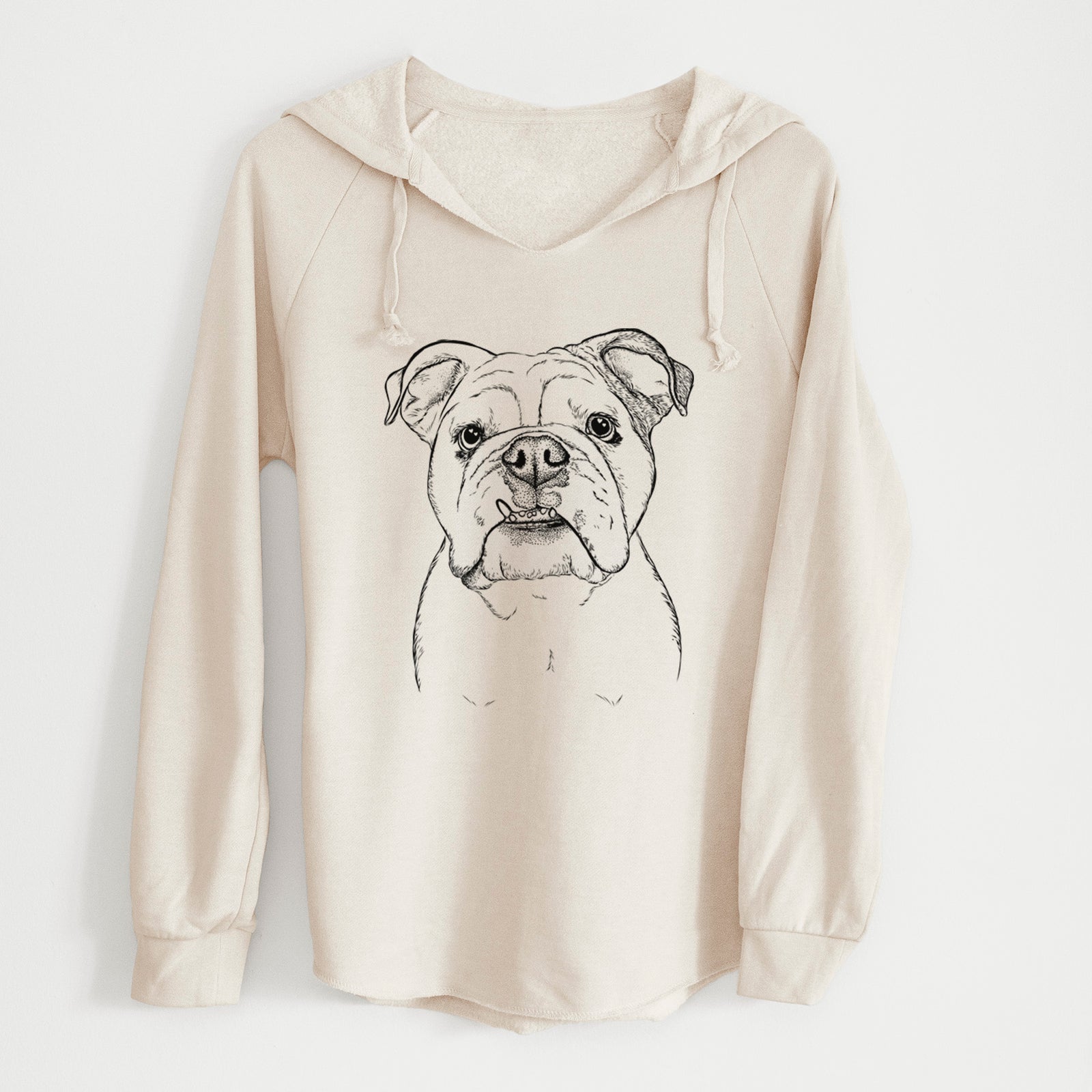 Bare Dazy the English Bulldog - Cali Wave Hooded Sweatshirt
