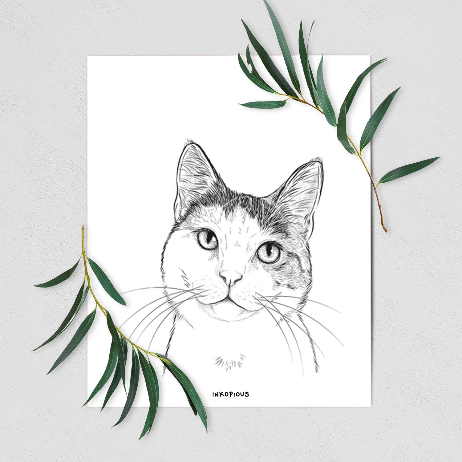 Denver the Calico Cat Art Print