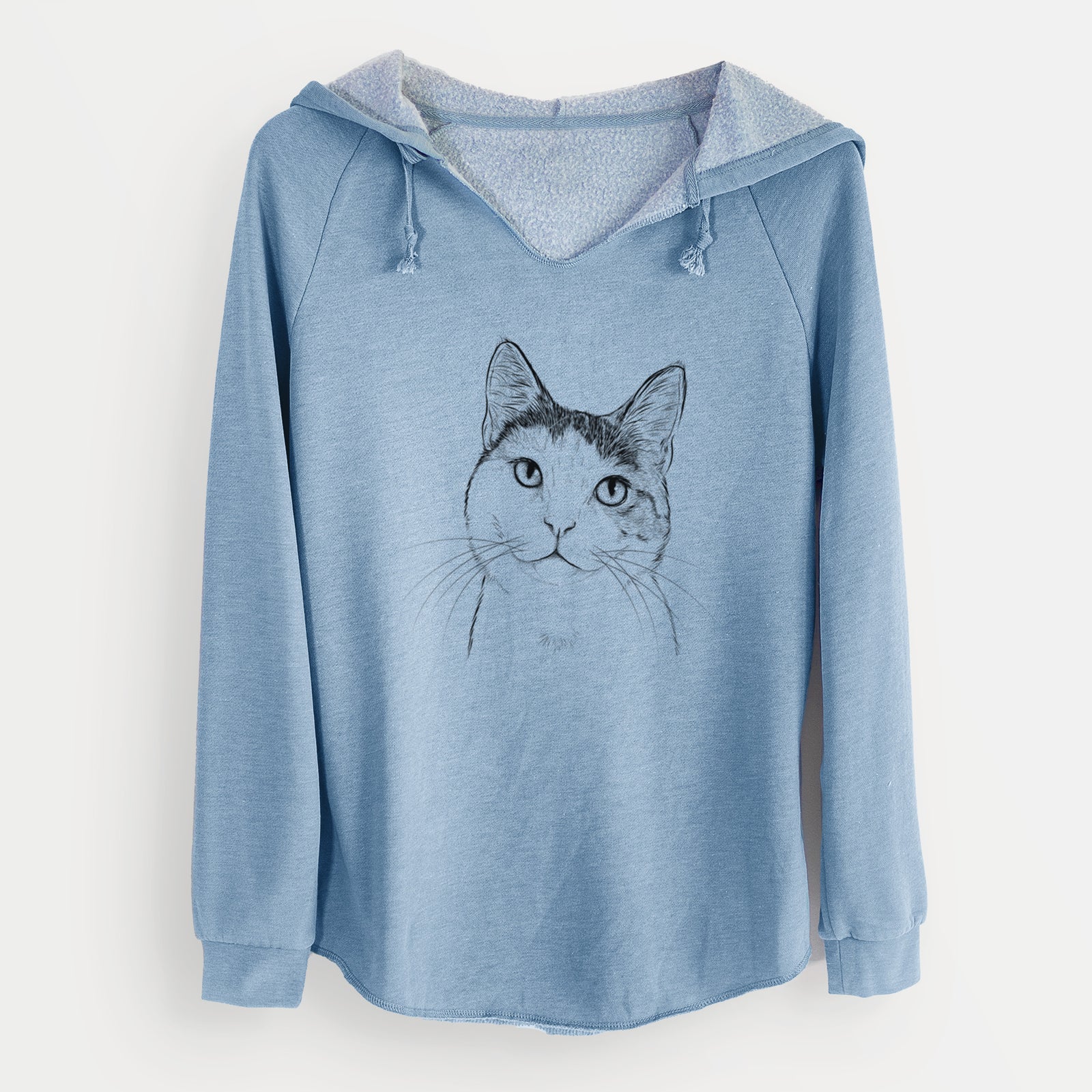 Bare Denver the Calico Cat - Cali Wave Hooded Sweatshirt