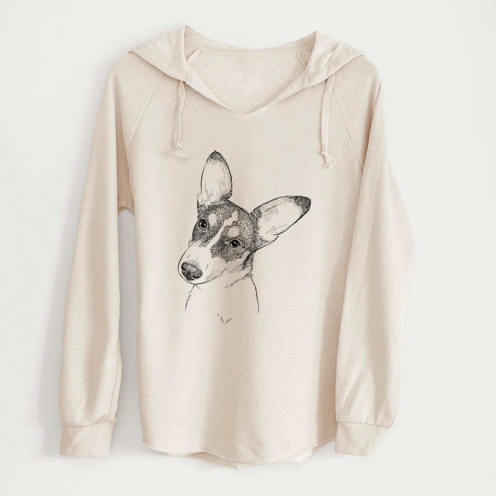 Bare Dexter the Corgi - Cali Wave Hooded Sweatshirt