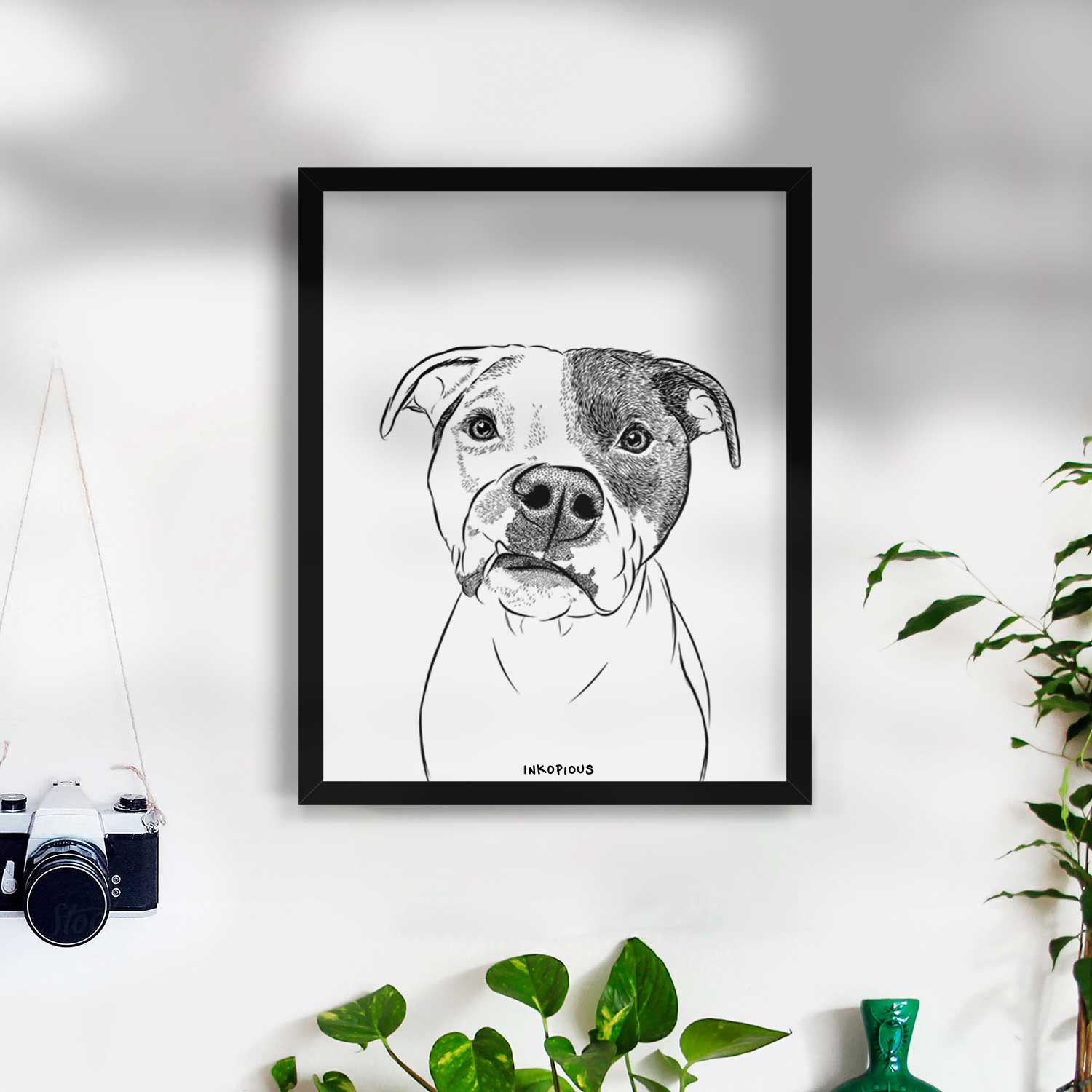 Dexter the Pitbull Art Print
