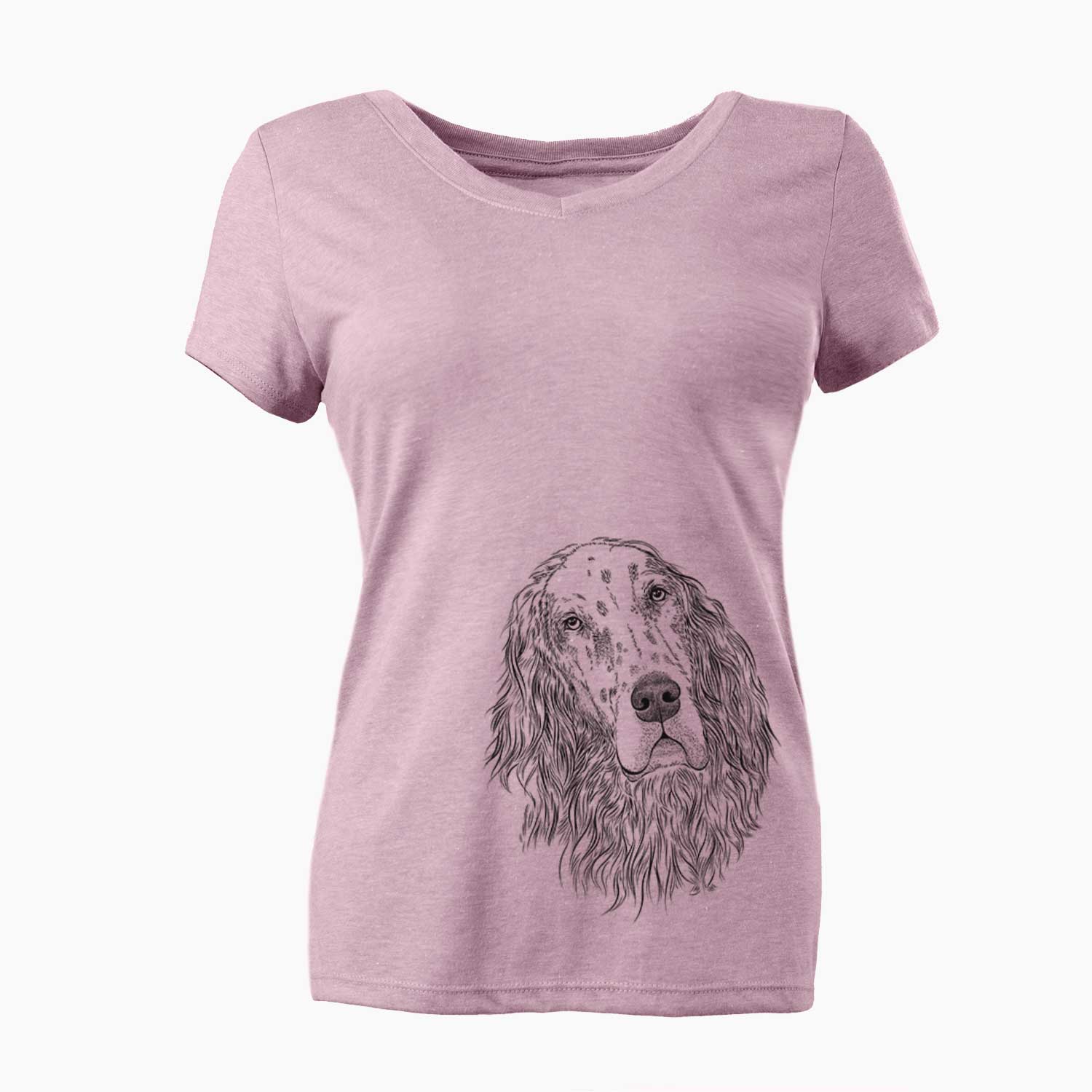 Bare Dexter the English Setter - Women's V-neck Shirt