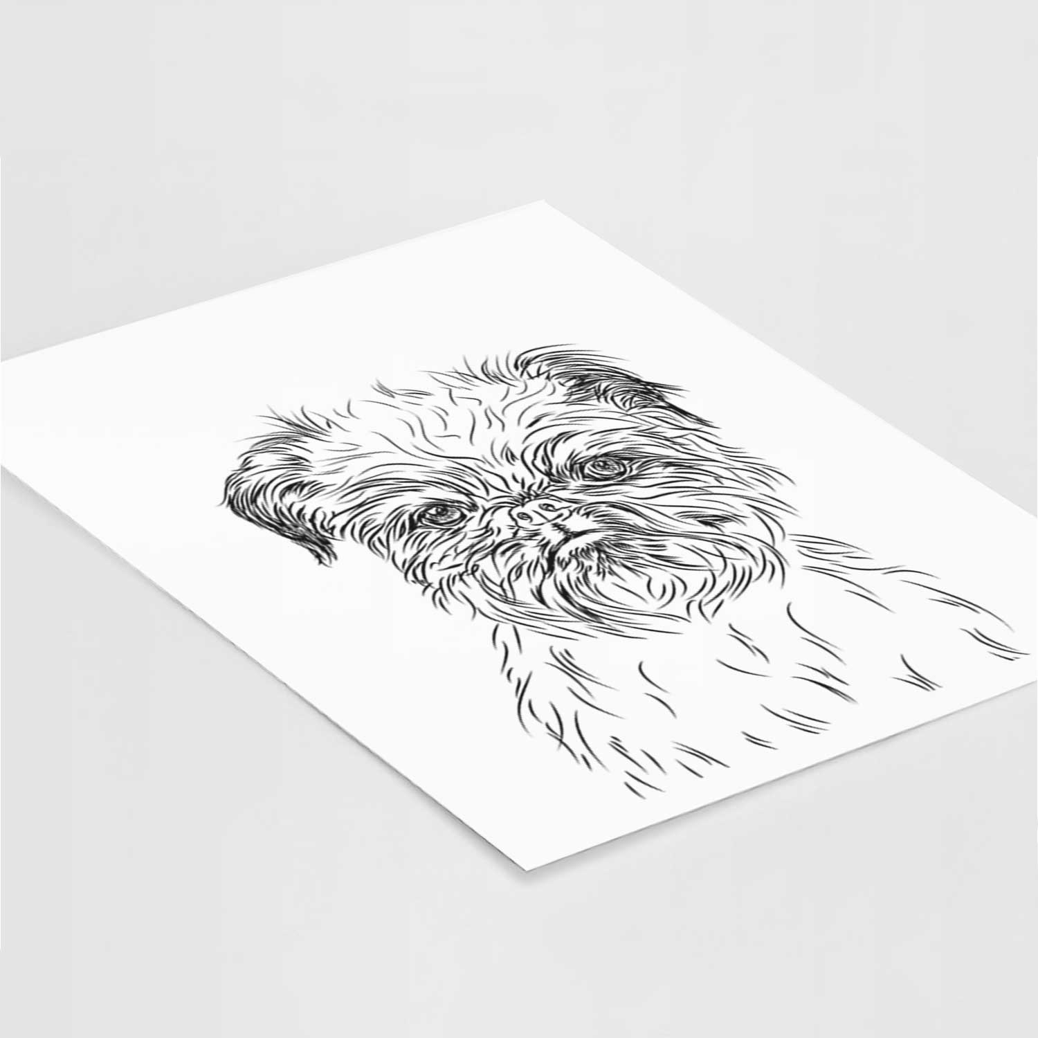 Digby the Brussels Griffon Art Print