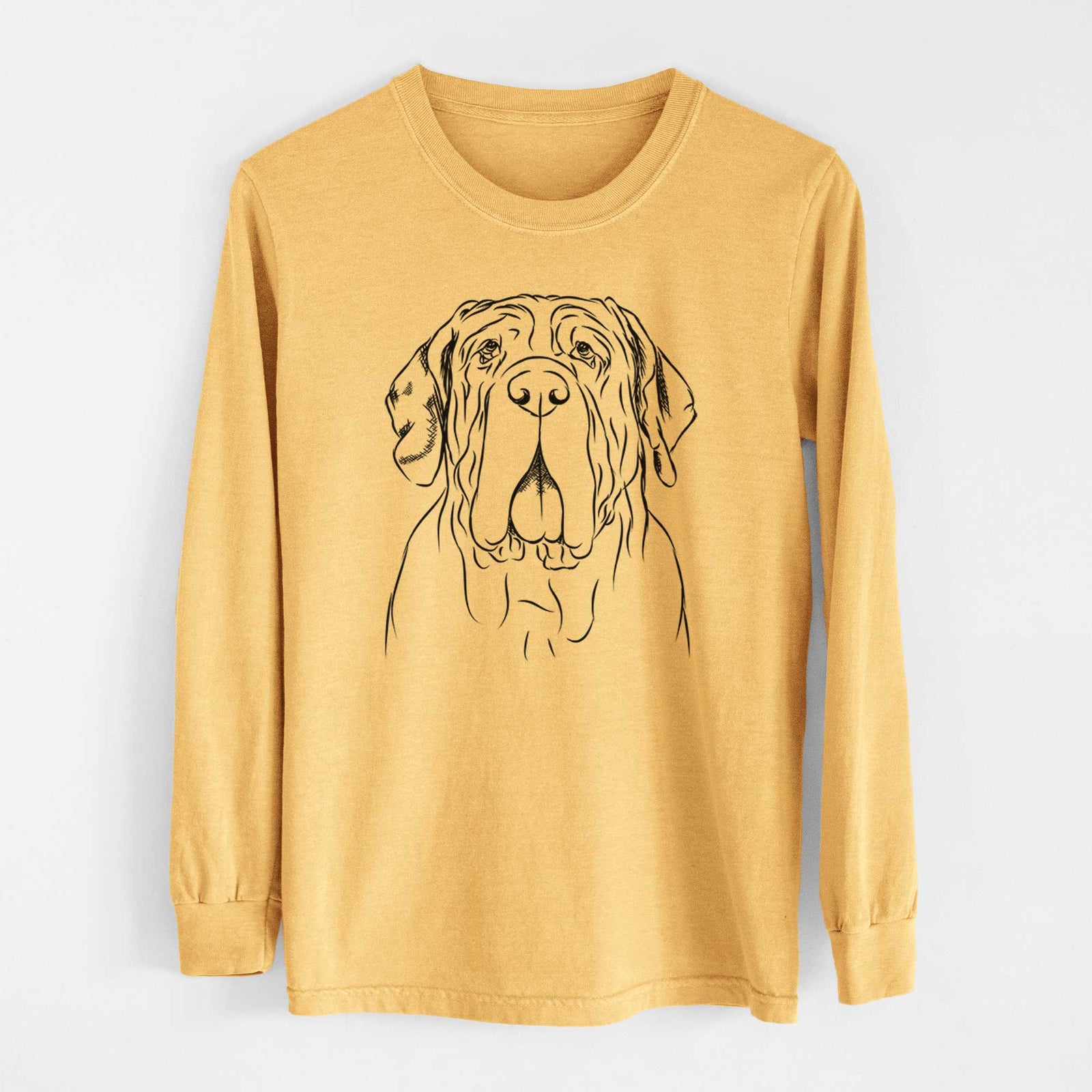 Bare Dinah the Neapolitan Mastiff - Heavyweight 100% Cotton Long Sleeve