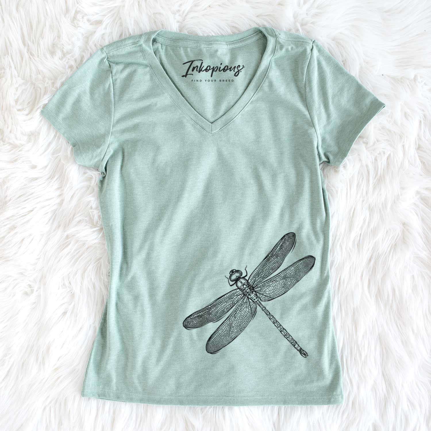 Bare Dragonfly the Dragonfly - Women's V-neck Shirt
