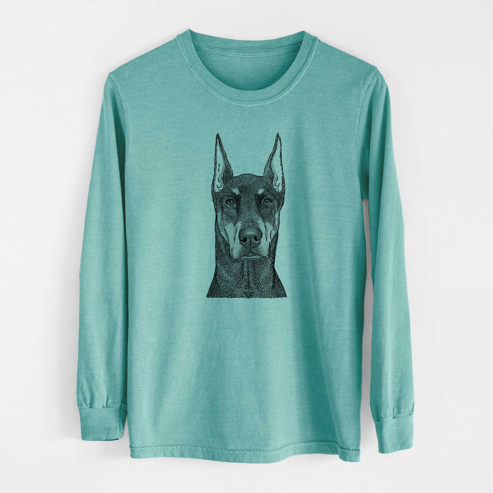 Bare Drake the Doberman Pinscher - Heavyweight 100% Cotton Long Sleeve