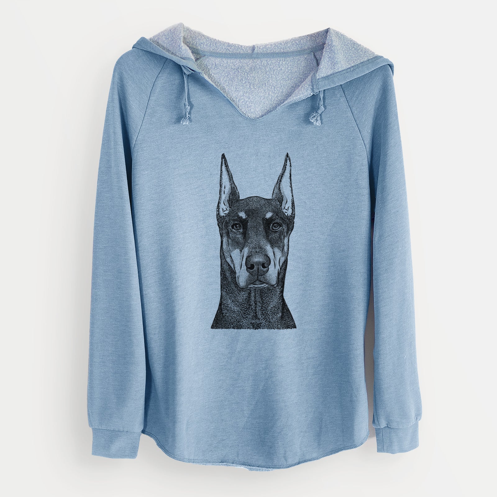 Bare Drake the Doberman Pinscher - Cali Wave Hooded Sweatshirt