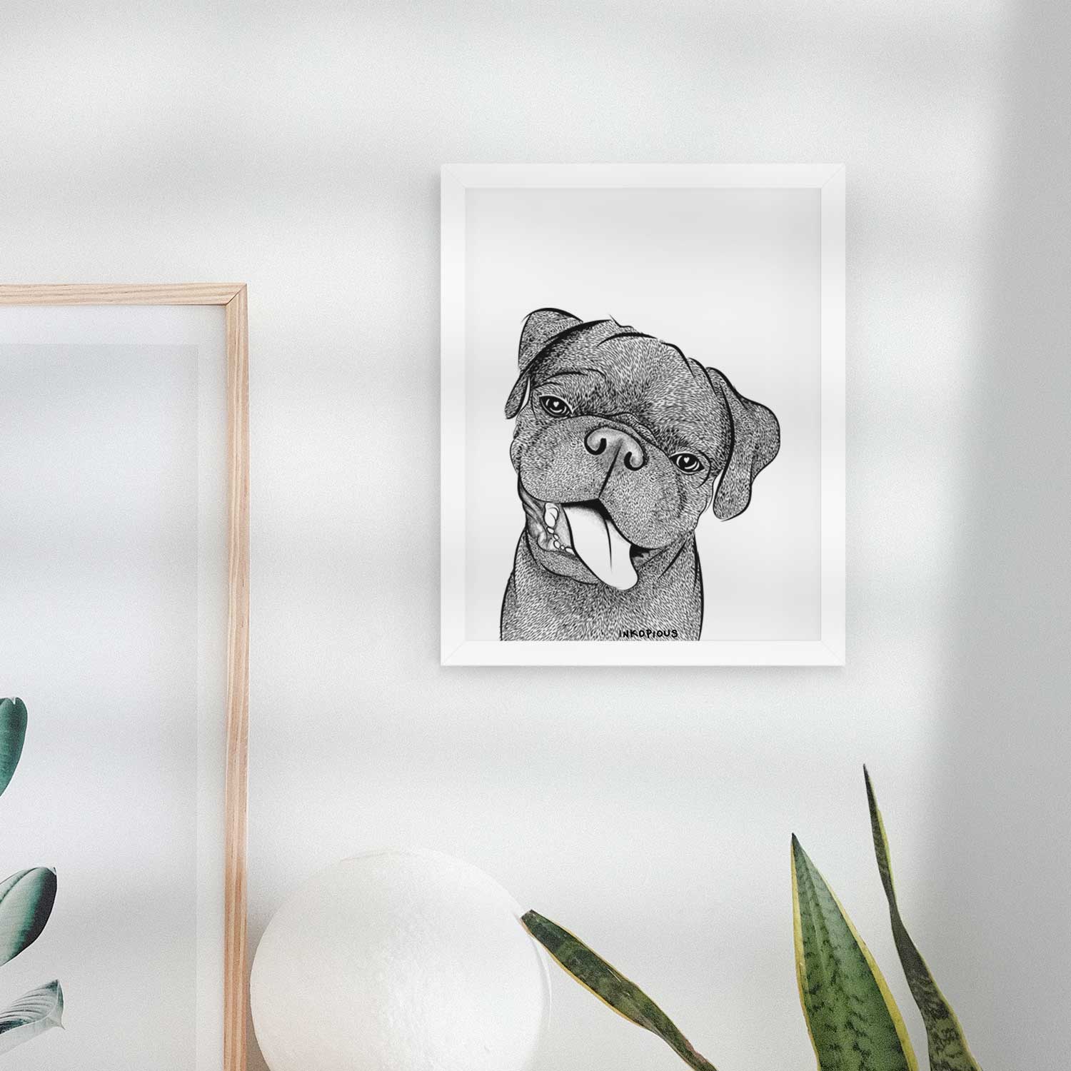 Dudley Danger the Pug Art Print