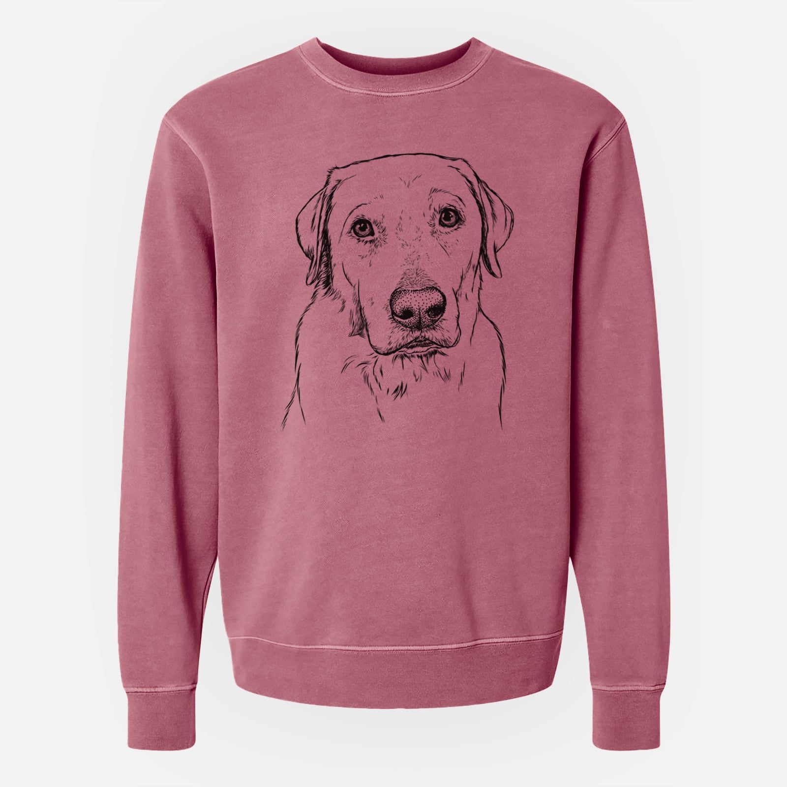 Bare Duke the Yellow Lab - Unisex Pigment Dyed Crew Sweatshirt