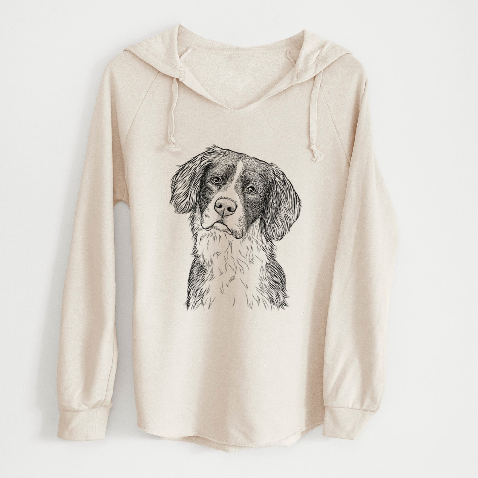 Bare Dulce the Drentsche Patrijshond - Cali Wave Hooded Sweatshirt