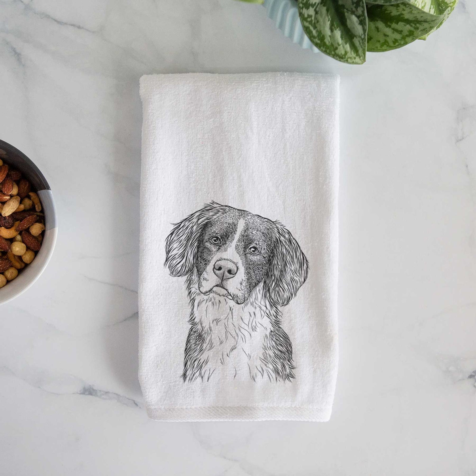 Dulce the Drentsche Patrijshond Decorative Hand Towel