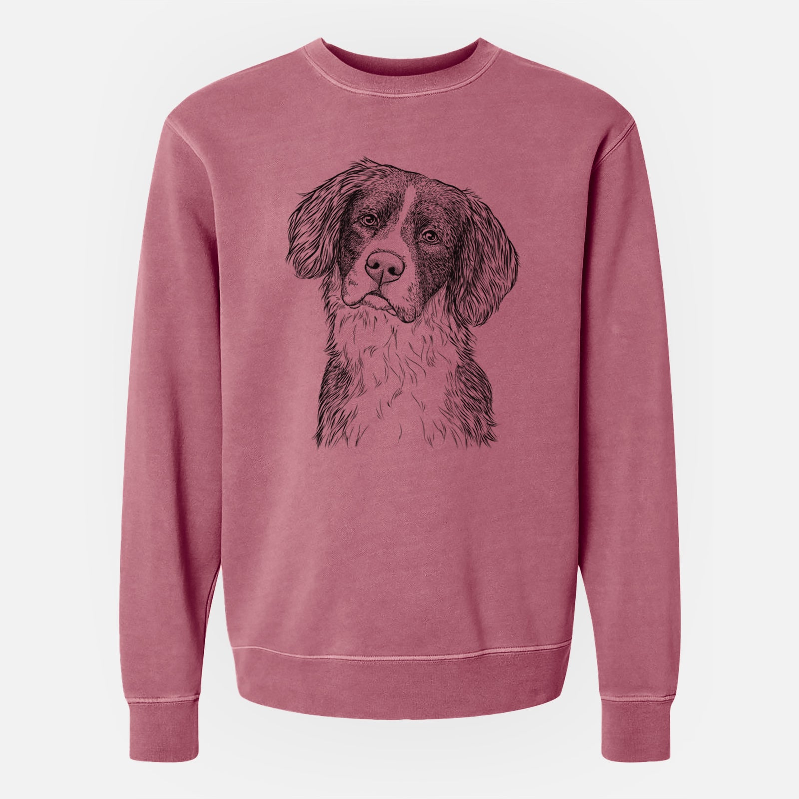 Bare Dulce the Drentsche Patrijshond - Unisex Pigment Dyed Crew Sweatshirt