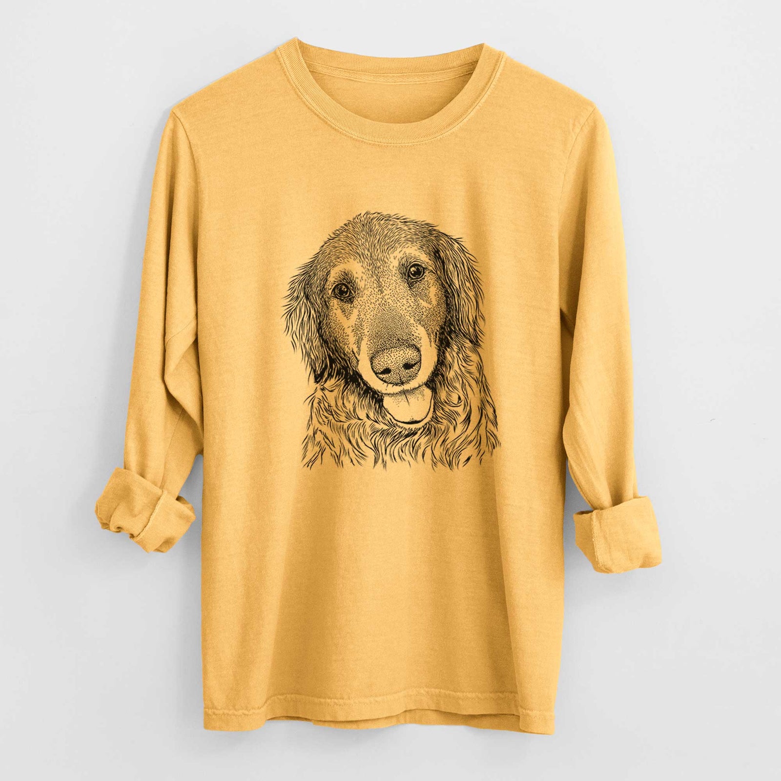 Bare Duncan the Golden Retriever - Heavyweight 100% Cotton Long Sleeve
