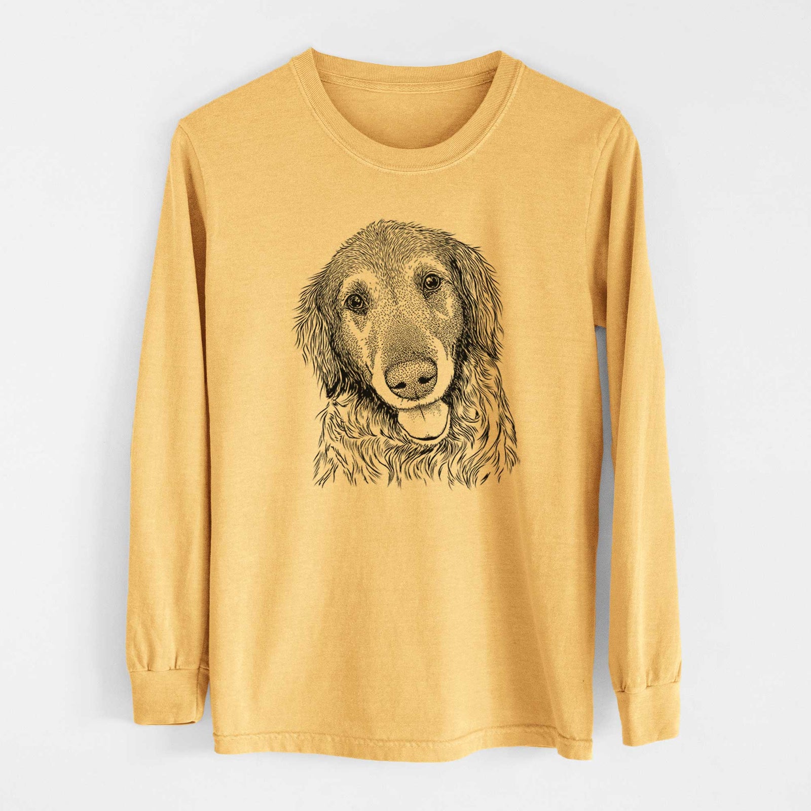 Bare Duncan the Golden Retriever - Heavyweight 100% Cotton Long Sleeve
