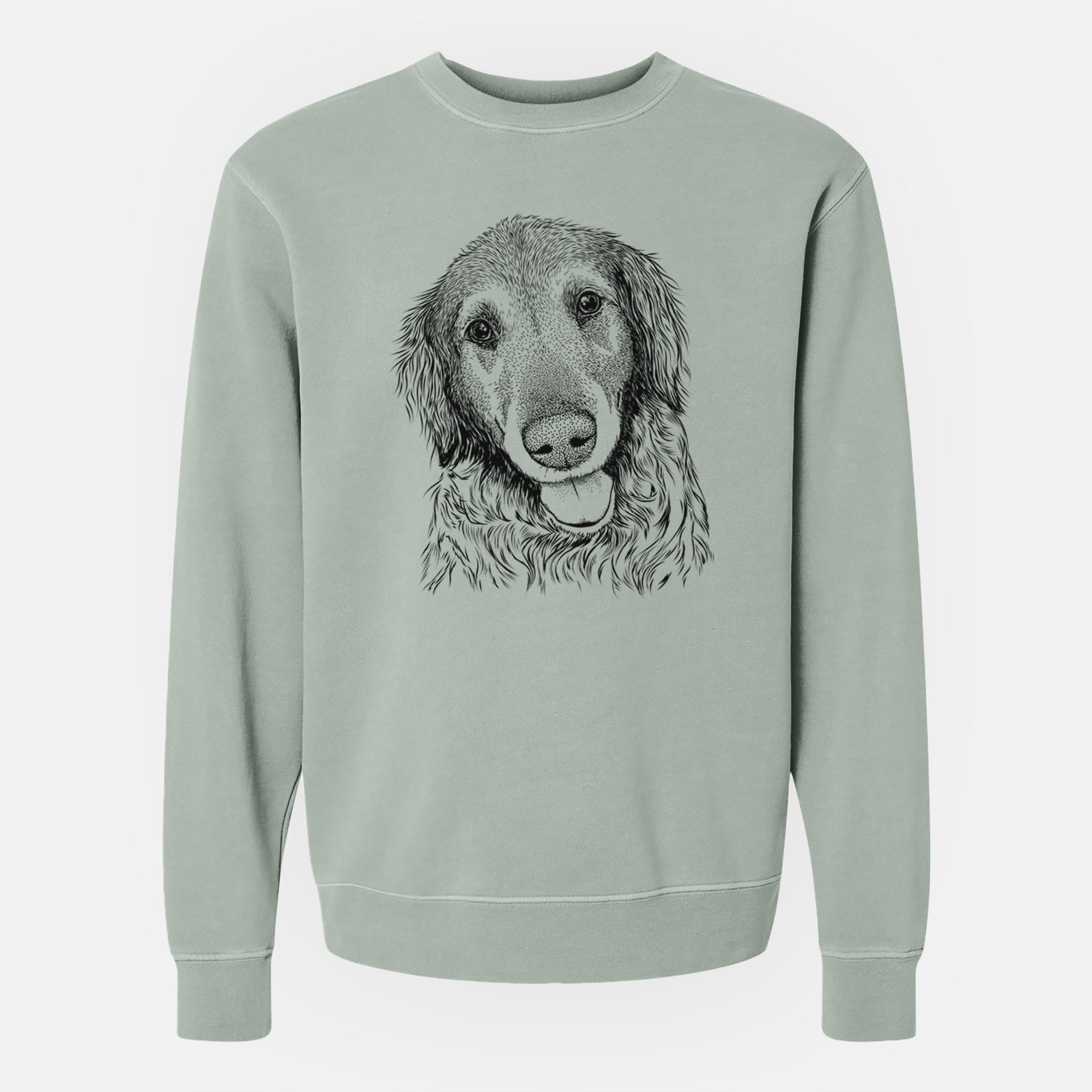 Bare Duncan the Golden Retriever - Unisex Pigment Dyed Crew Sweatshirt