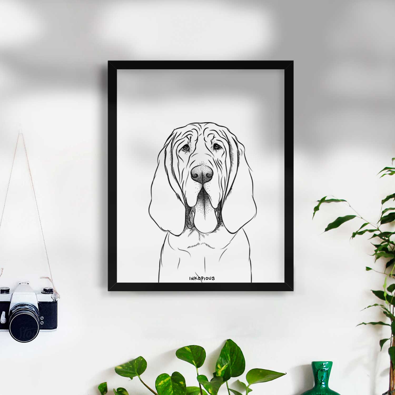 Earl the Bloodhound Art Print