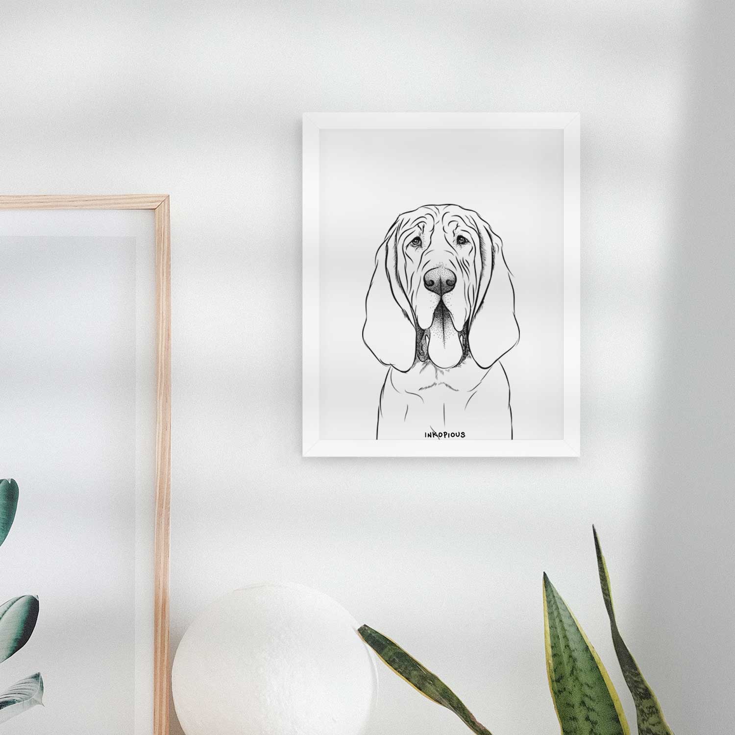 Earl the Bloodhound Art Print