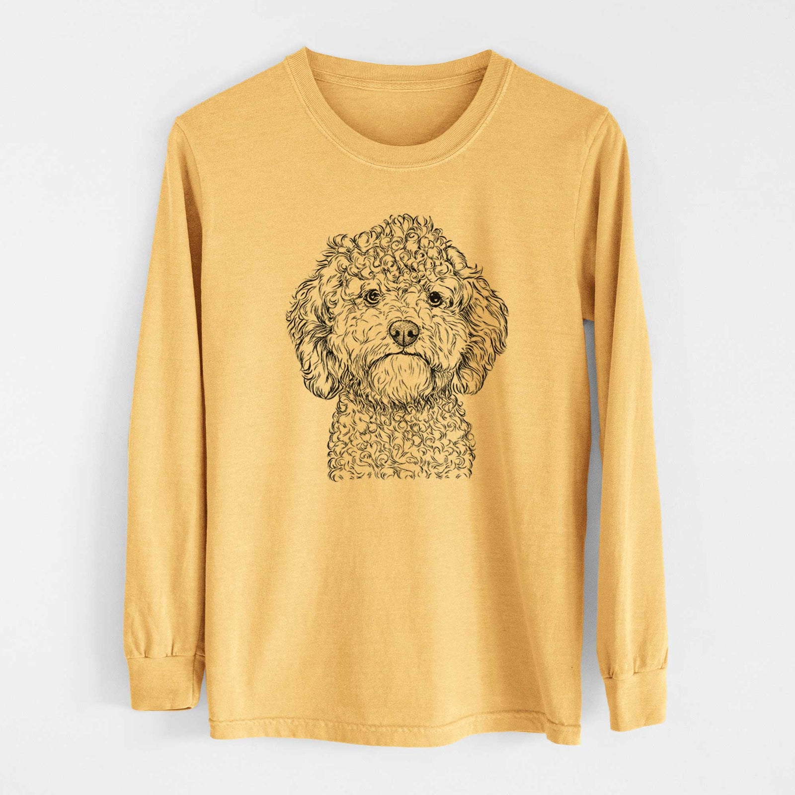 Bare Edgar the Shihpoo - Heavyweight 100% Cotton Long Sleeve