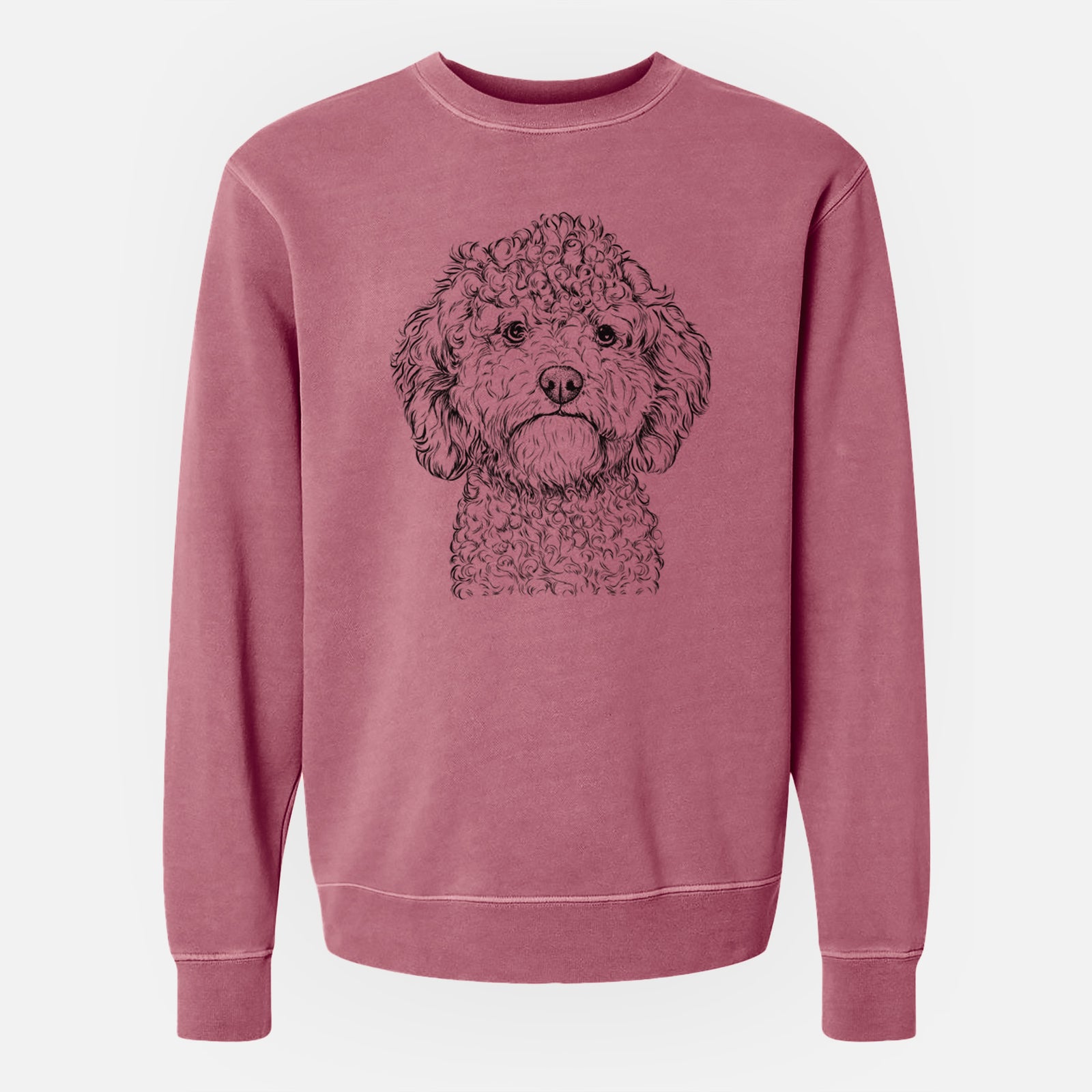 Bare Edgar the Shihpoo - Unisex Pigment Dyed Crew Sweatshirt