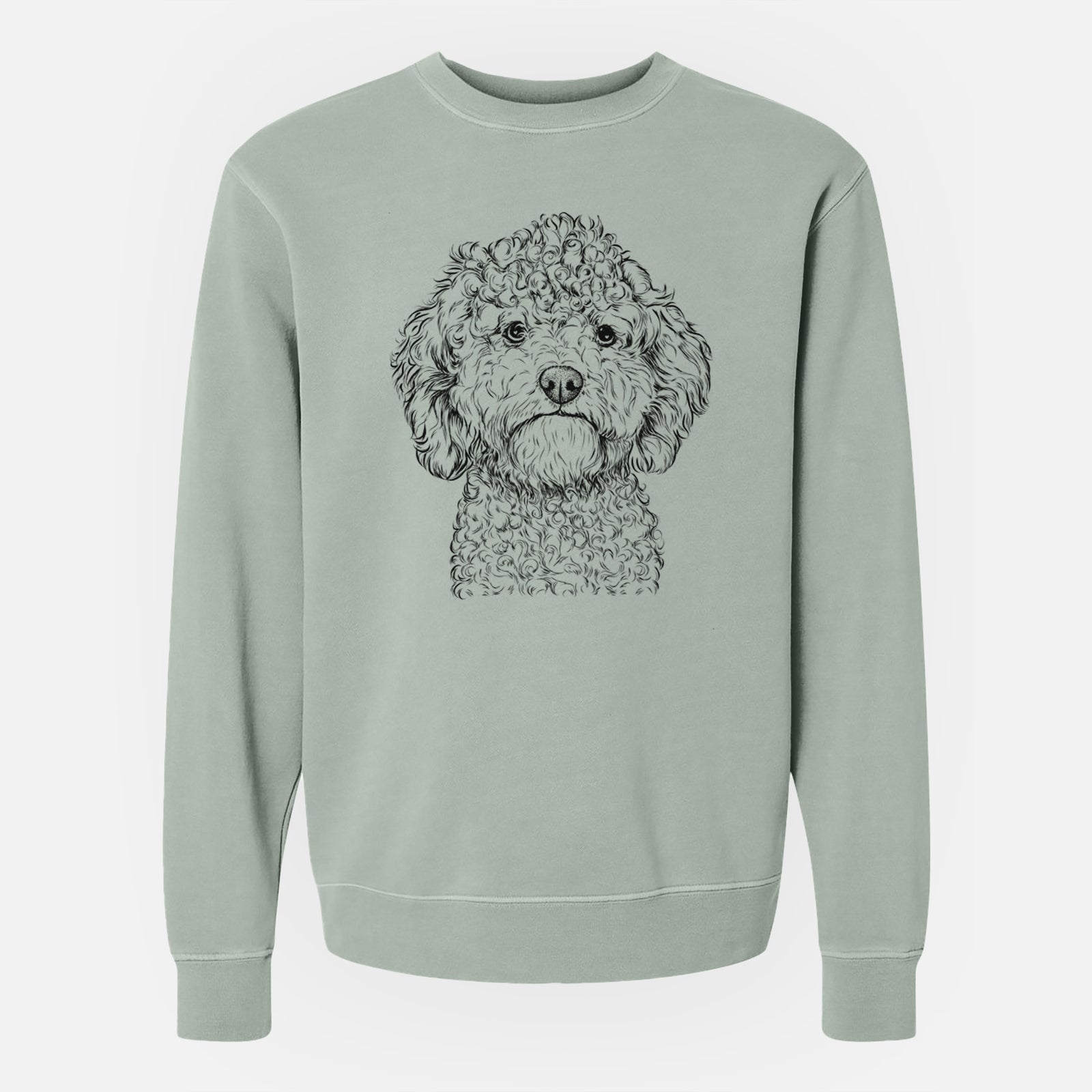 Bare Edgar the Shihpoo - Unisex Pigment Dyed Crew Sweatshirt