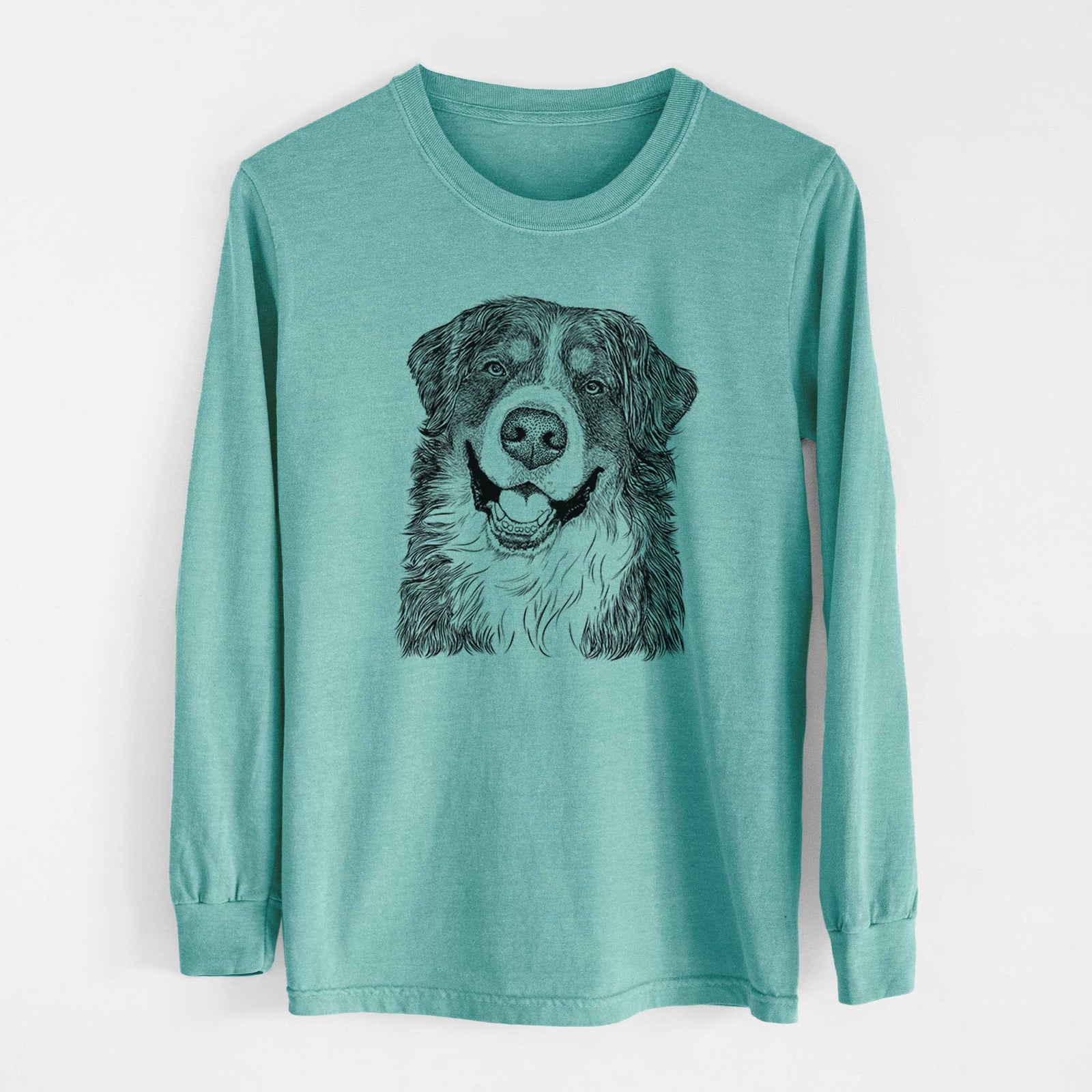Bare Eiger the Bernese Mountain Dog - Heavyweight 100% Cotton Long Sleeve