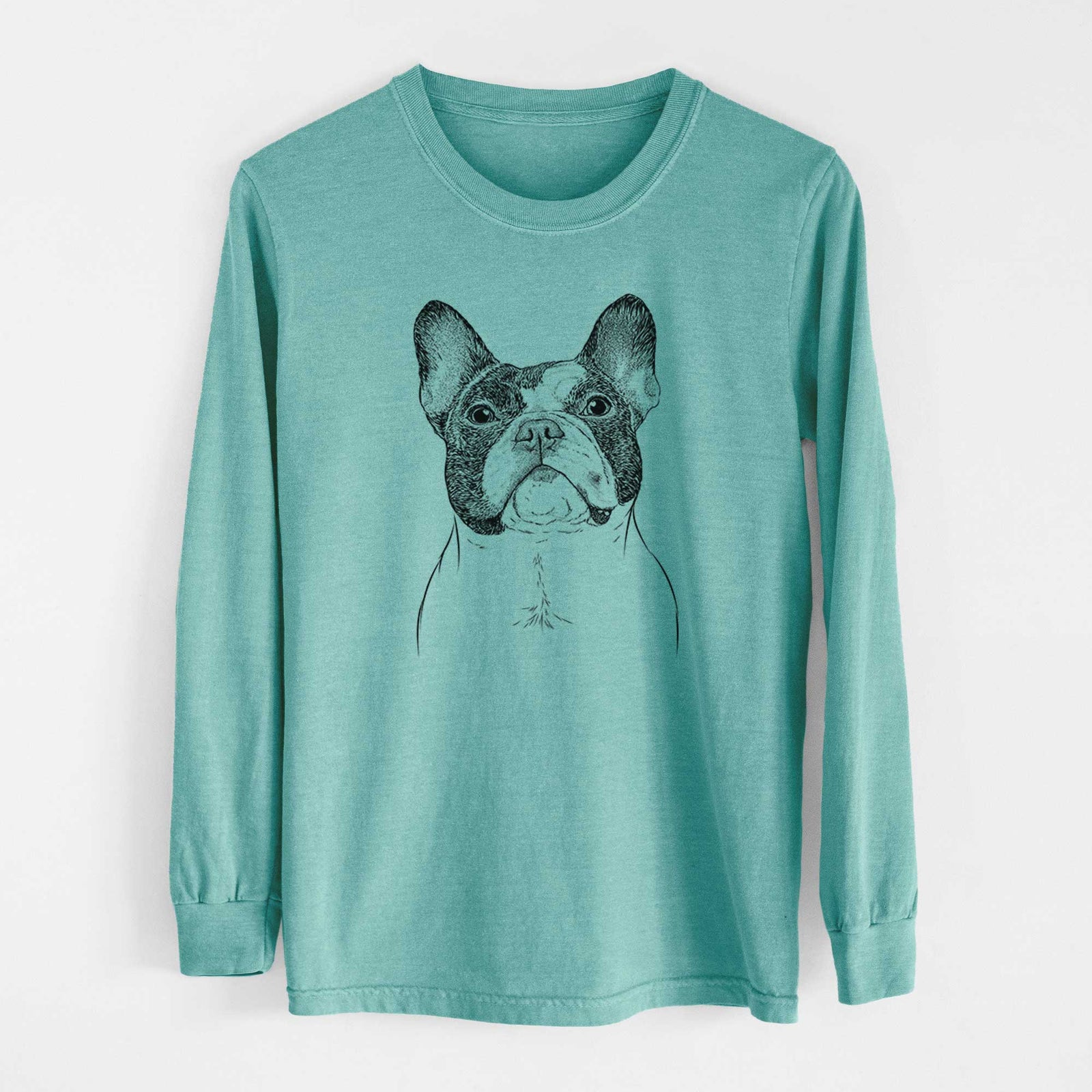 Bare Ella the French Bulldog - Heavyweight 100% Cotton Long Sleeve
