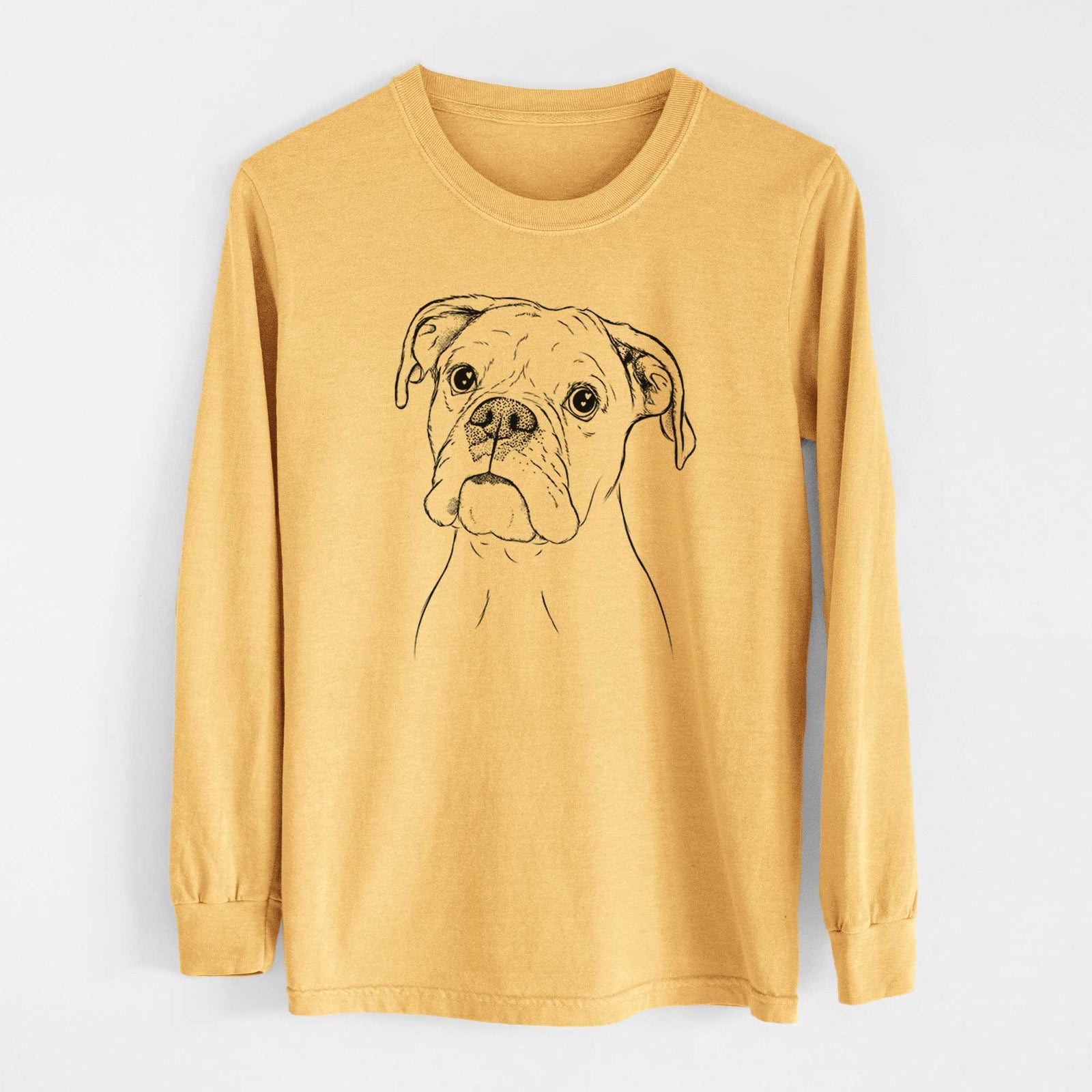 Bare Ellie the Boxer - Heavyweight 100% Cotton Long Sleeve